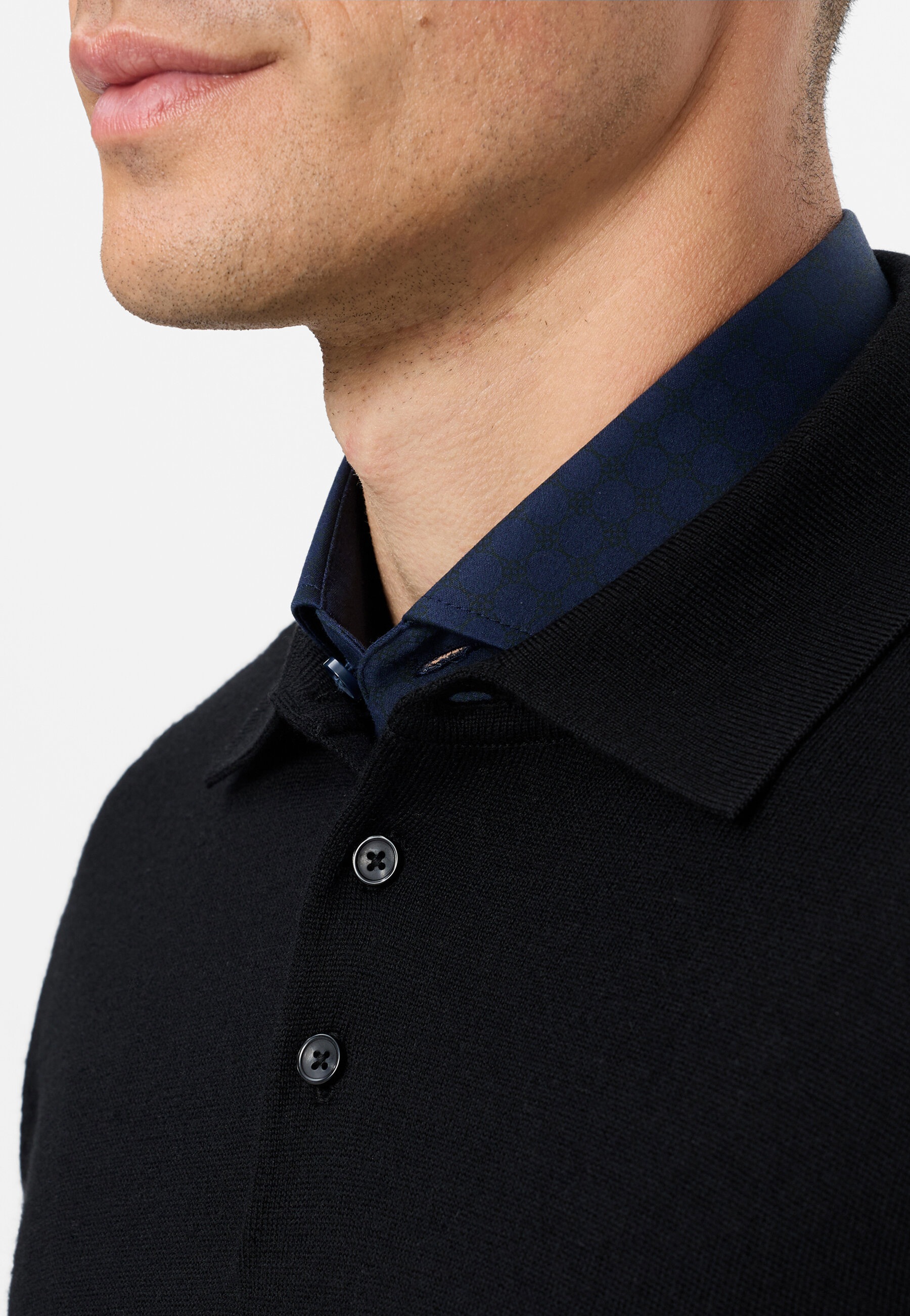 OLYMP Langarm-Poloshirt »OLYMP Casual Strick, Polo langarm«