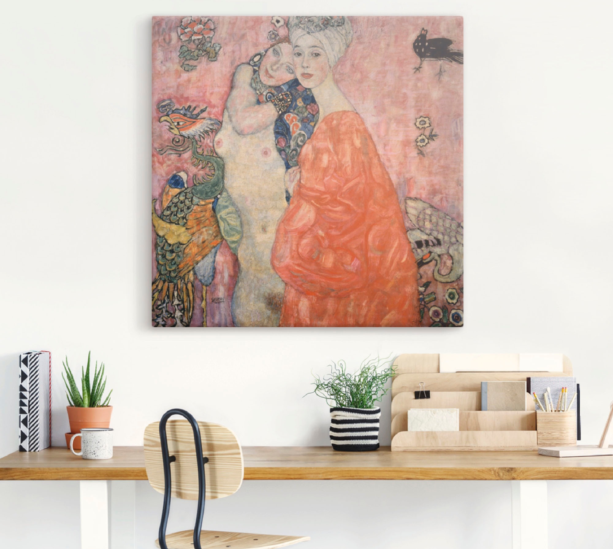 Artland Wandbild »Die Freundinnen. 1916/17«, Frau, (1 St.), als Alubild, Leinwandbild, Wandaufkleber oder Poster in versch. Größen