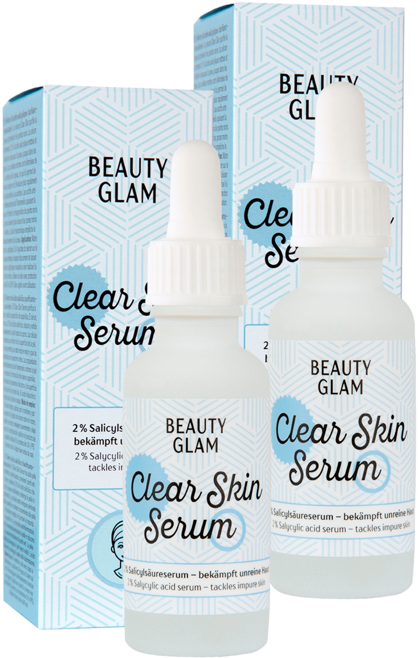 BEAUTY GLAM Gesichtspflege-Set »Clear Skin Serum«, (2 tlg.)