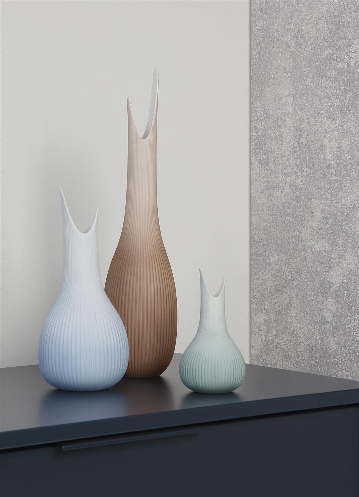 Goebel Dekovase »Vase Studio 8 Raindrop 41 cm beige« Abwischbar