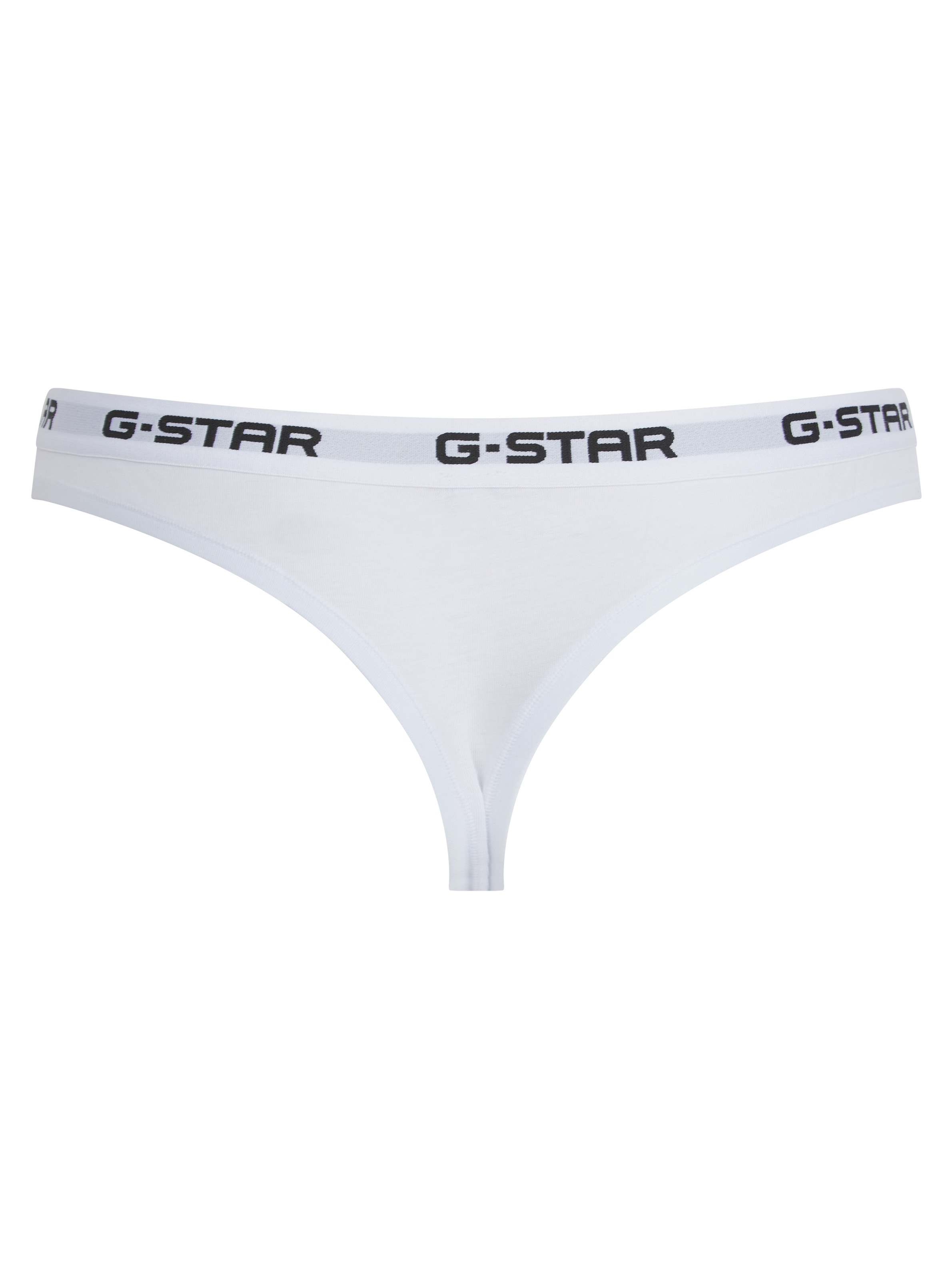 G-STAR Tanga »OBSIDIAN, 2 PACK THONGS« Packung, 2 Stk. mit Logobund