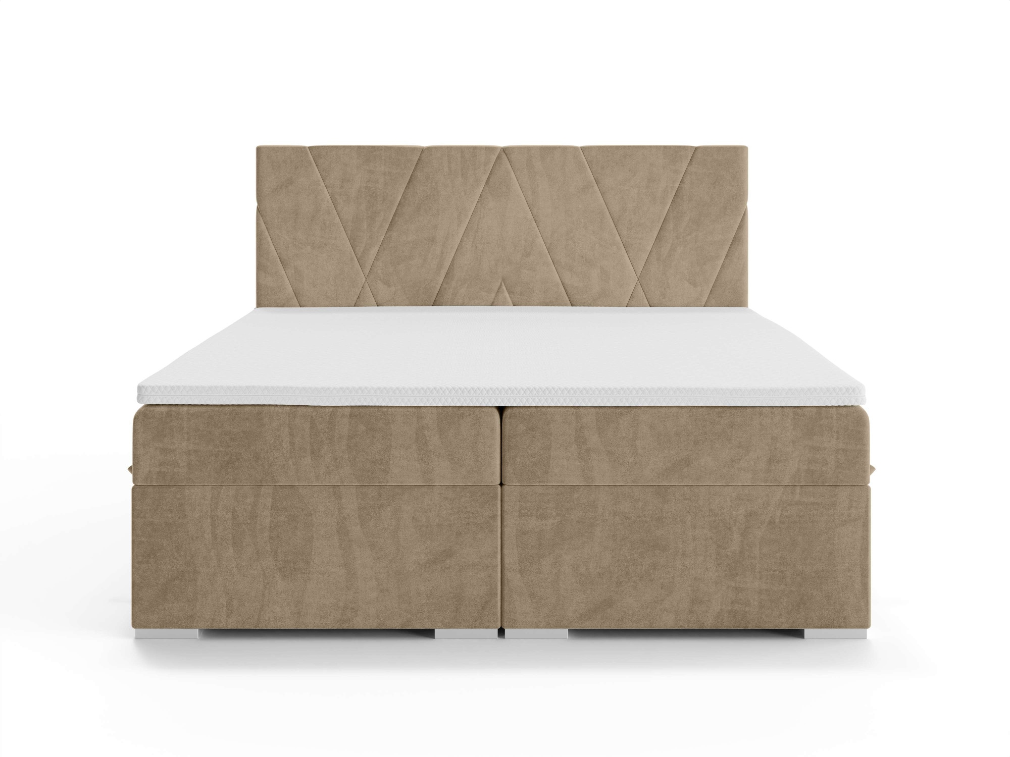 Places of Style Polsterbett »Liania mit Matratze und Topper, in 2 Breiten (160 und 180 cm)«, Boxspringbett mit Bettkasten, Matratze (BFK/TFK) und Topper