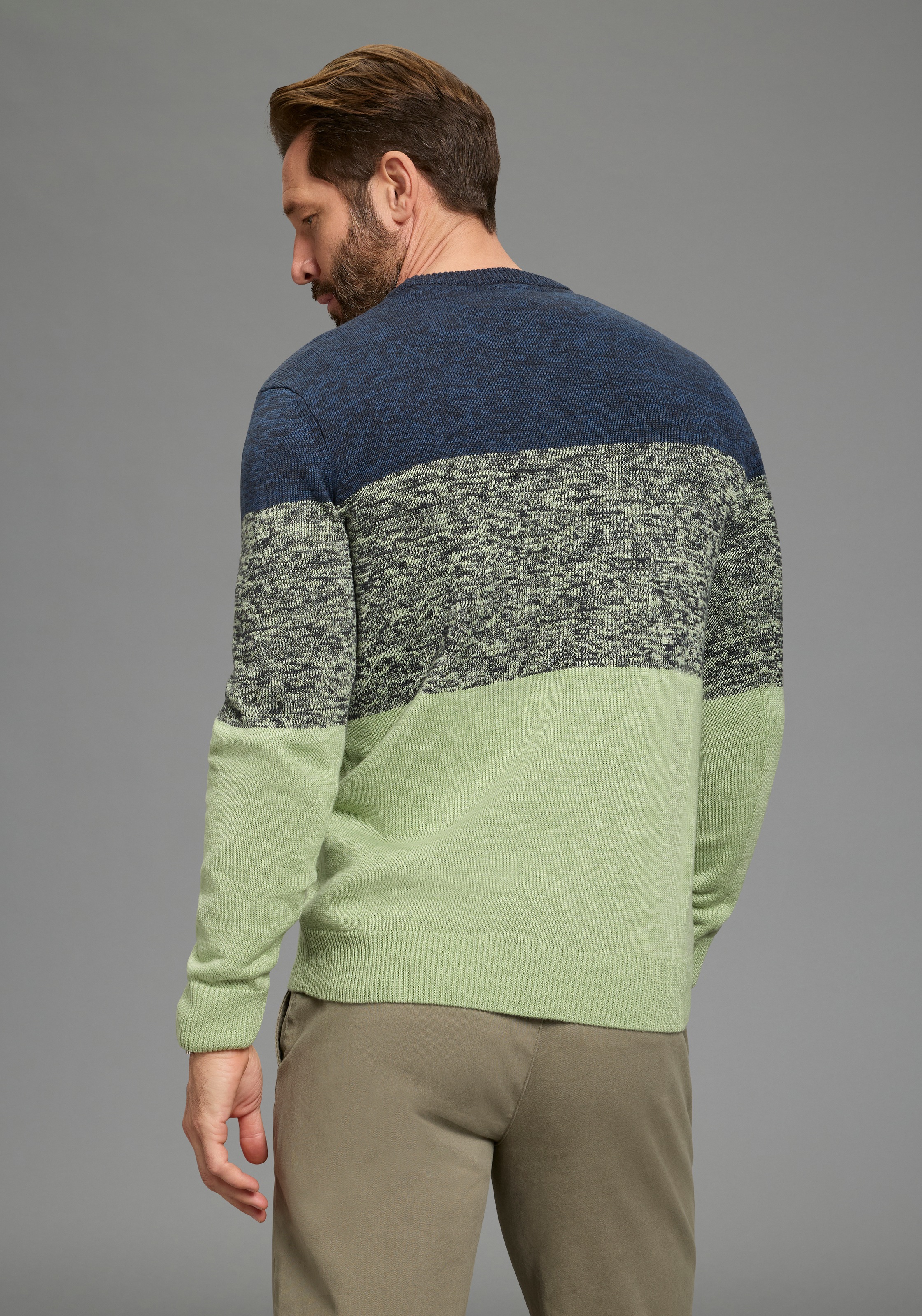 Mans World Rundhalspullover "Bis Größe 5 XL" mehrfarbig günstig online kaufen