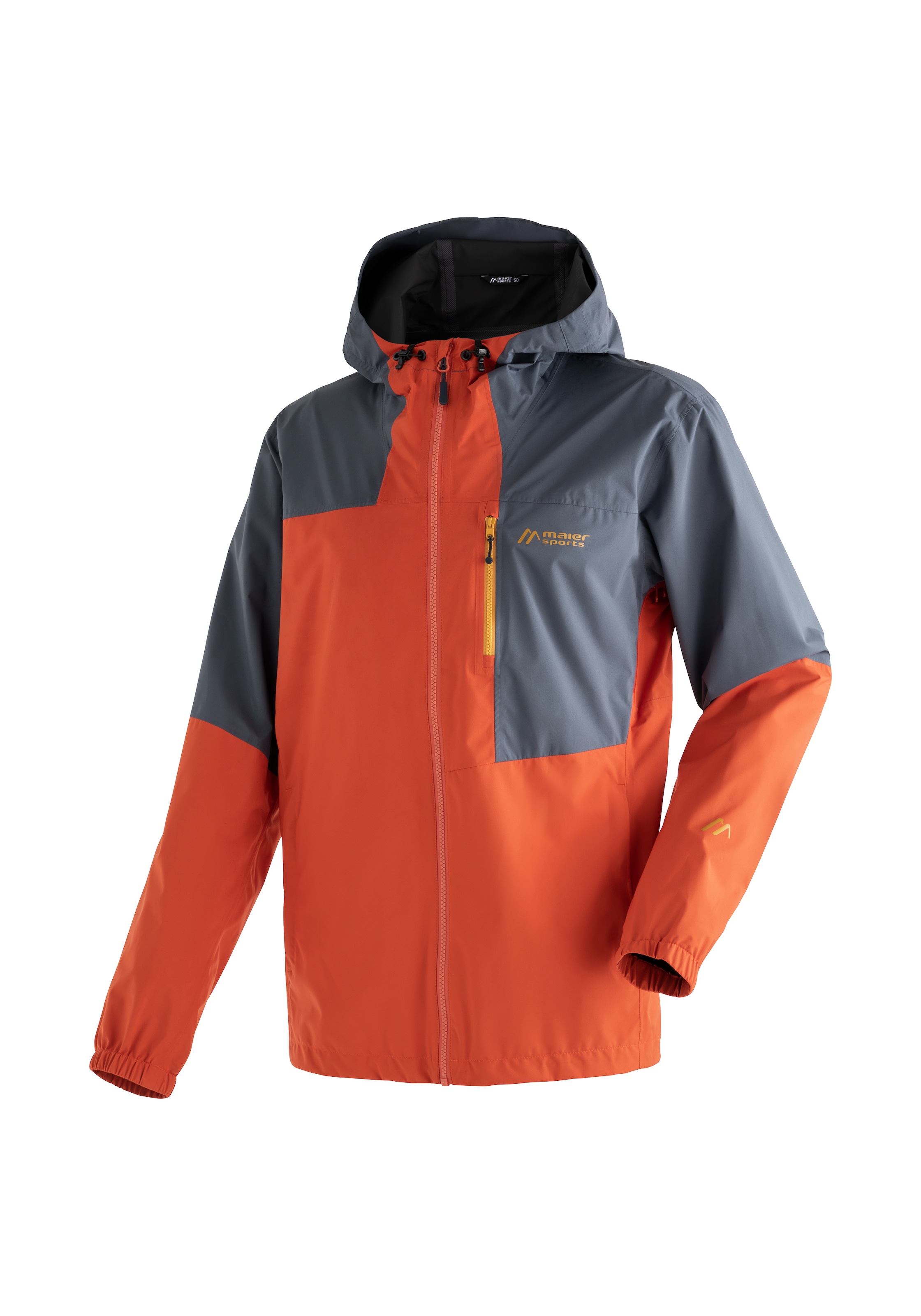 Maier Sports Outdoorjacke "Rosvik M", Herren Regenjacke mit Kapuze, wasserdichte Wanderjacke, Funktionsjacke