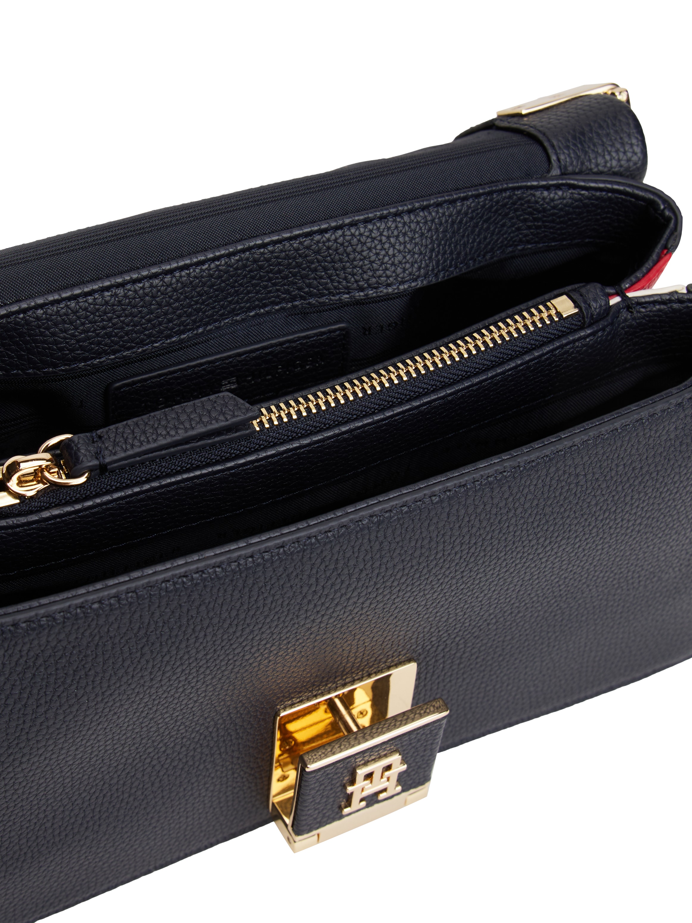 Tommy Hilfiger Umhängetasche »TH HER MED CROSSOVER CORP«, Damen Handtasche, Clutch, seitliche Besätzen in Tommy Farben