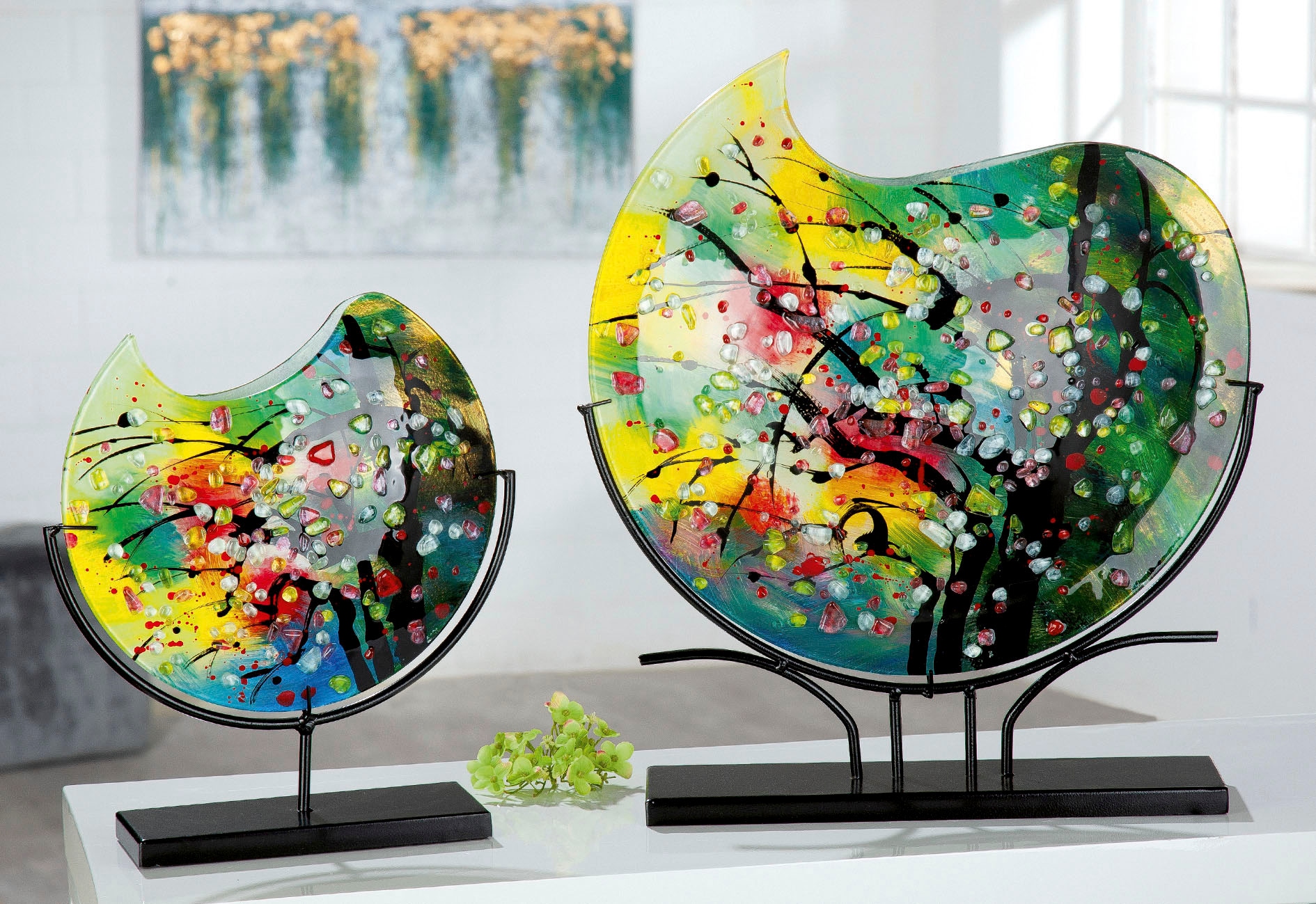 Casablanca by (1 | dekorative Gilde aus Tischvase bestellen BAUR Glas, Vase St.), »Nicosia«, Blumenvase