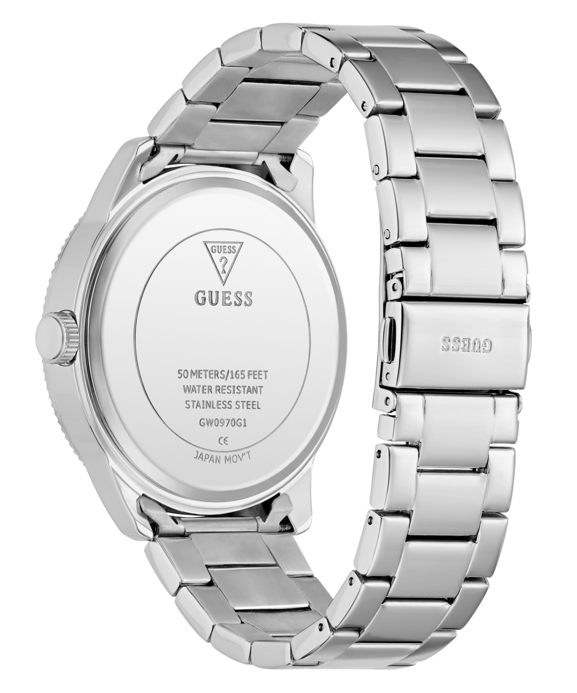 Guess Multifunktionsuhr »IAN«, Quarzuhr, Armbanduhr, Herrenuhr, Edelstahlarmband, Datum
