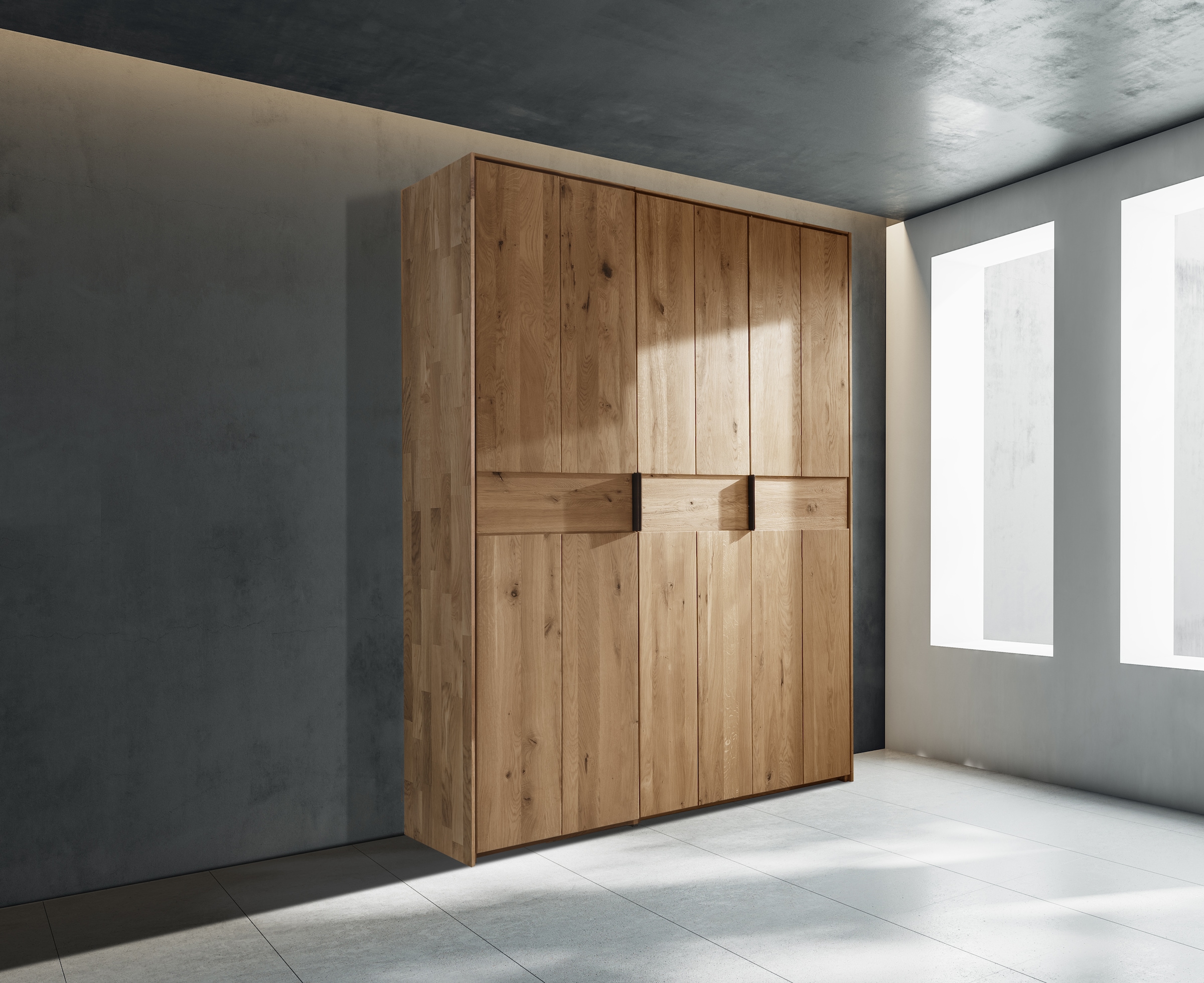 Home affaire Drehtürenschrank "Huven, Kleiderschrank mit viel Stauraum, aus günstig online kaufen