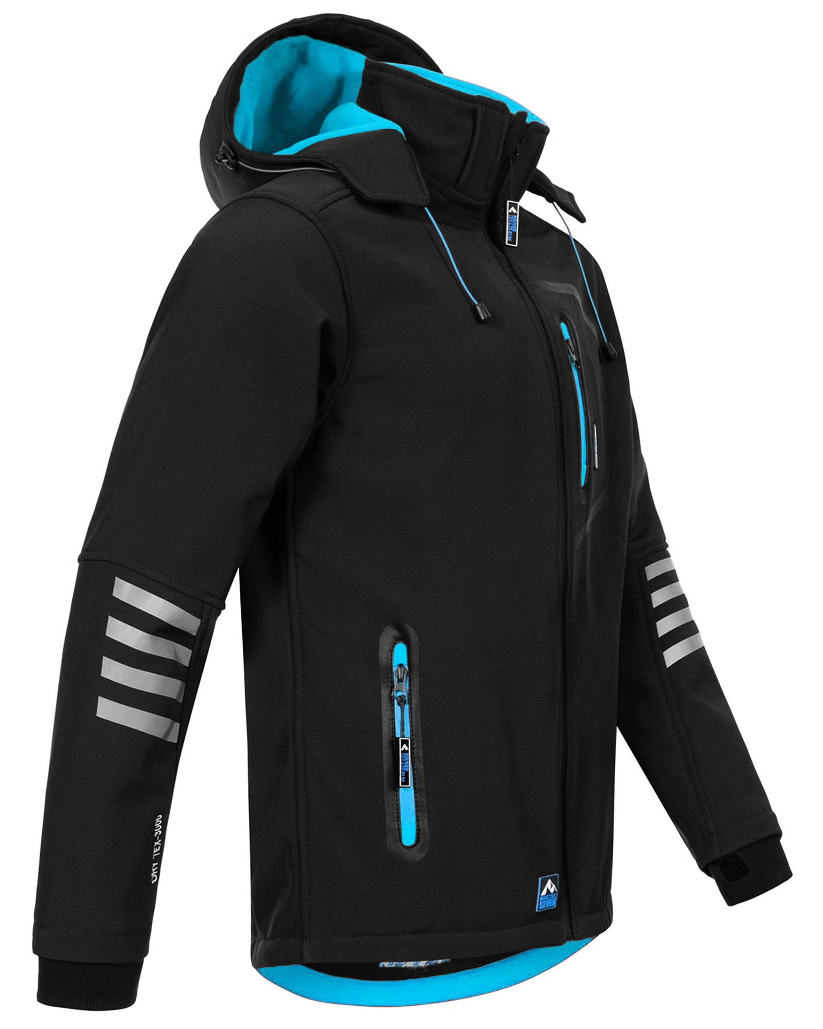Arctic Seven Softshelljacke »ASColori«, Outdoorjacke mit abnehmbarer Kapuze
