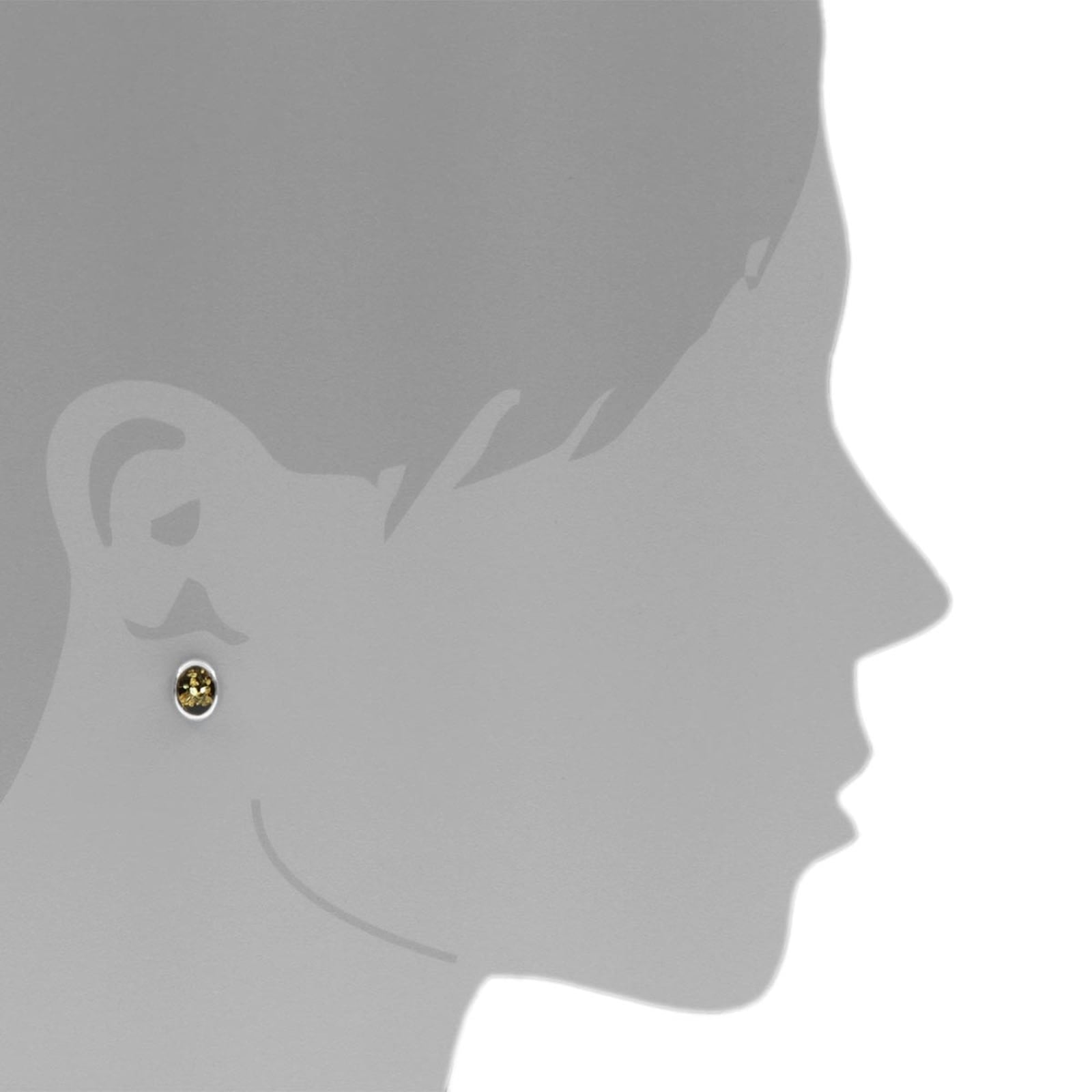 OSTSEE-SCHMUCK Paar Ohrstecker »- Helli - Silber 925/000 - Bernstein«