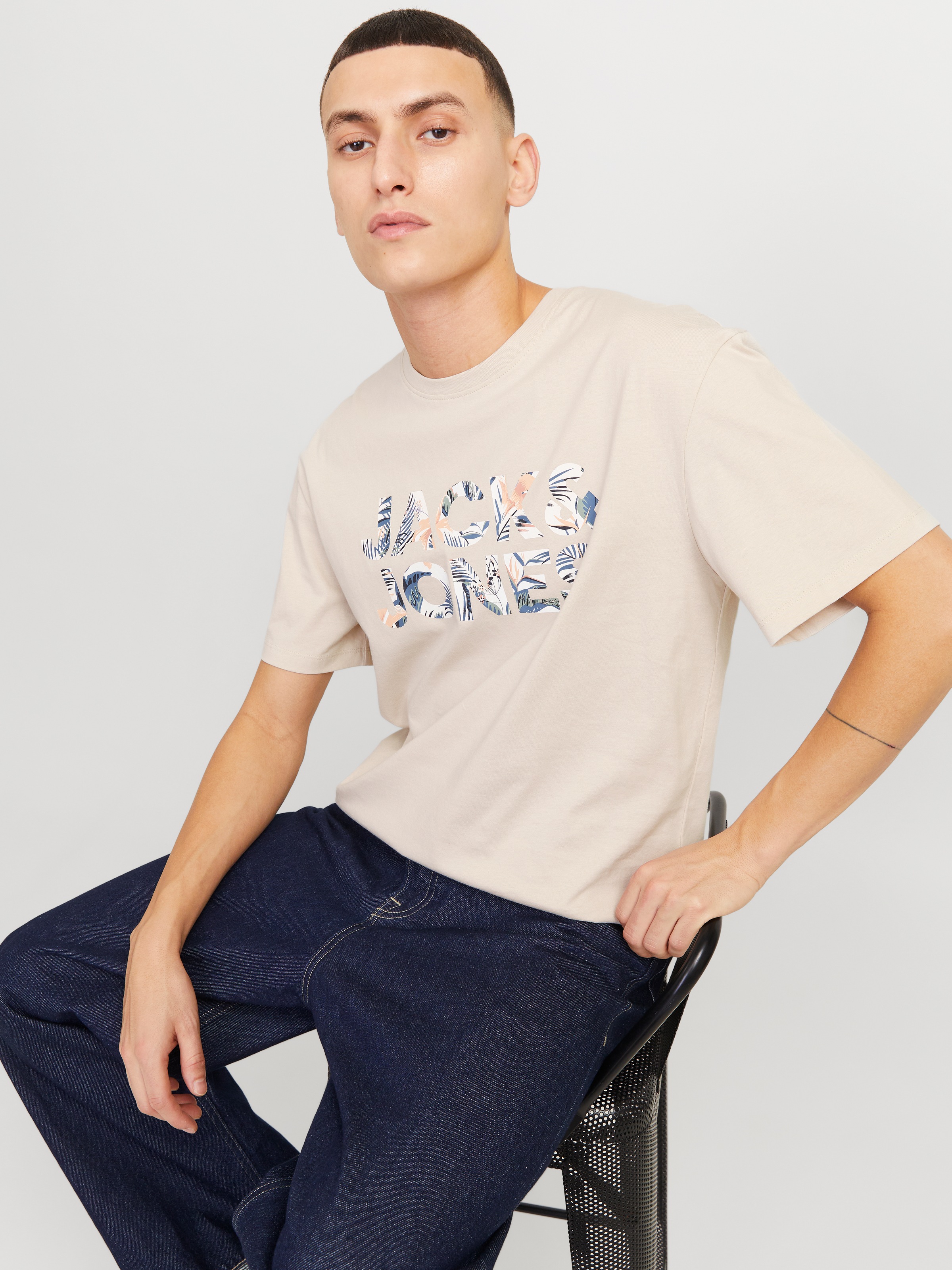 Jack & Jones Rundhalsshirt JJECORP GRAPHIC TEE SS O-NECK NOOS mit Logo Prin günstig online kaufen