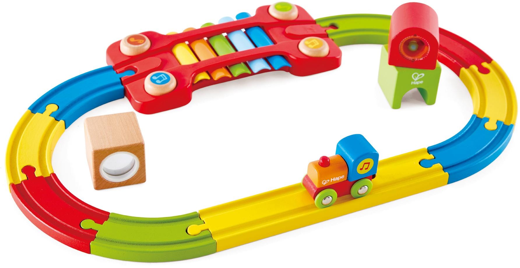 Spielzeug-Eisenbahn »Eisenbahn der Sinne-Set«, (Set), aus Holz