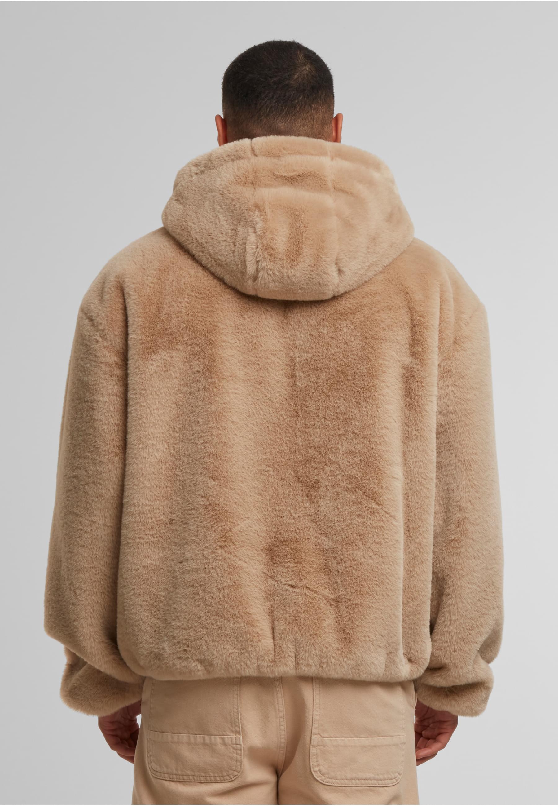 URBAN CLASSICS Sweatjacke »Urban Classics Full Zip Faux Fur Hoodie«