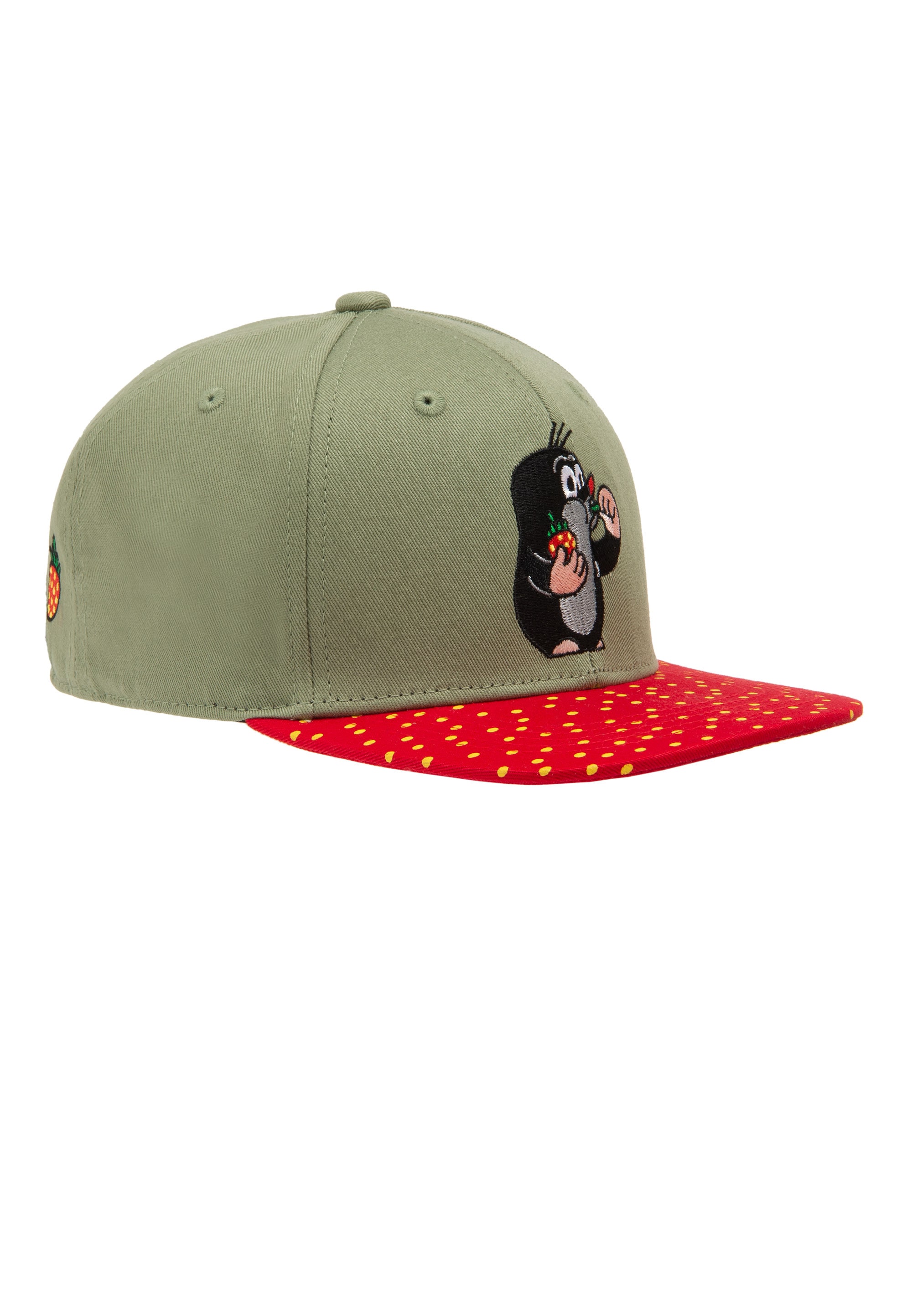 koaa Baseball Cap »Der kleine Maulwurf - Erdbeere«, mit detailreicher Stickerei
