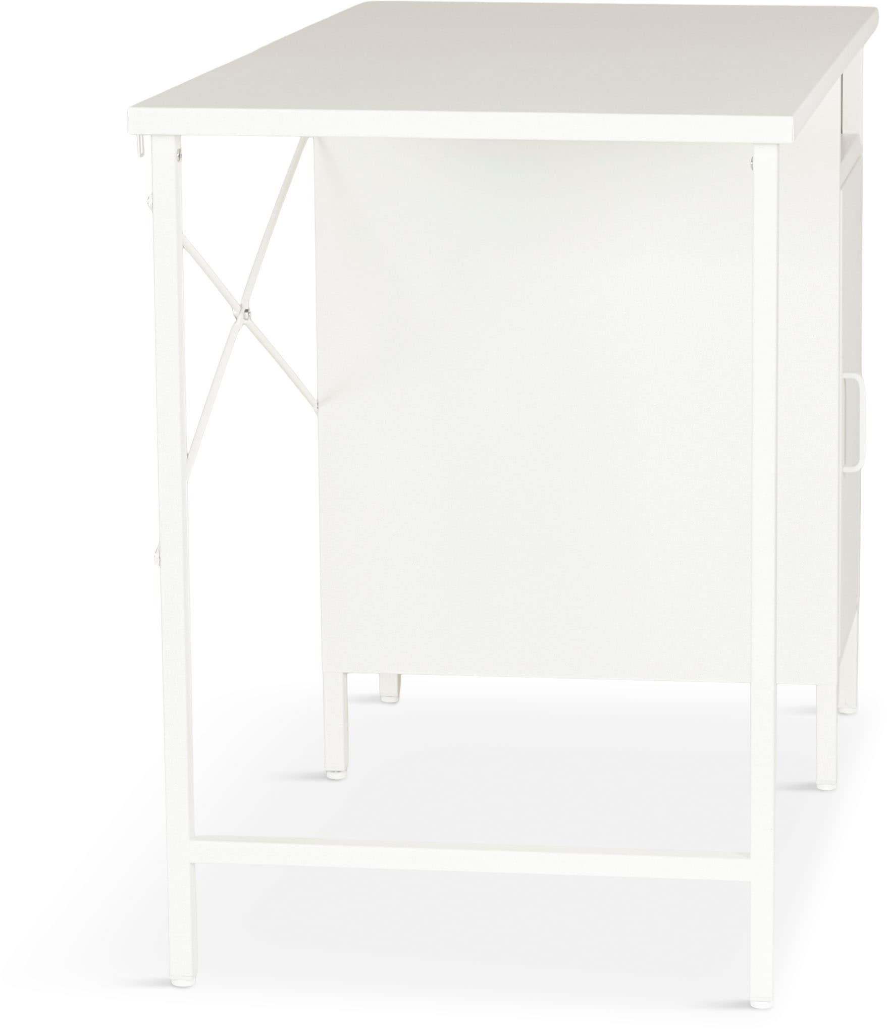 Homexperts Schreibtisch »Berlin«, aus Stahl, 1 Tür und 1 offenes Regalfach, B55 x H75 x T100 cm