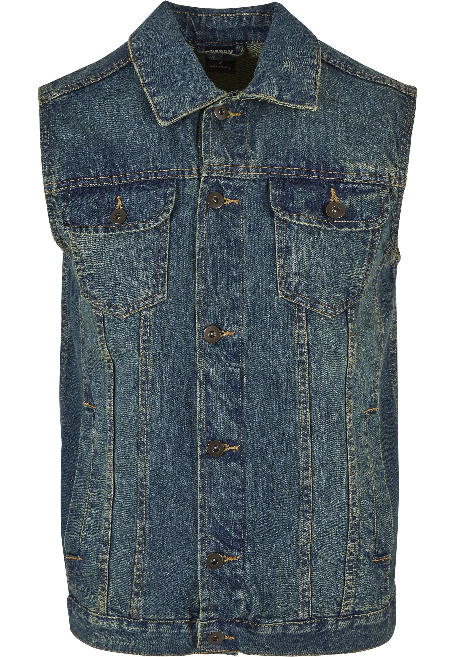 URBAN CLASSICS Jerseyweste "Urban Classics Herren Denim Vest" 1 Stk. günstig online kaufen