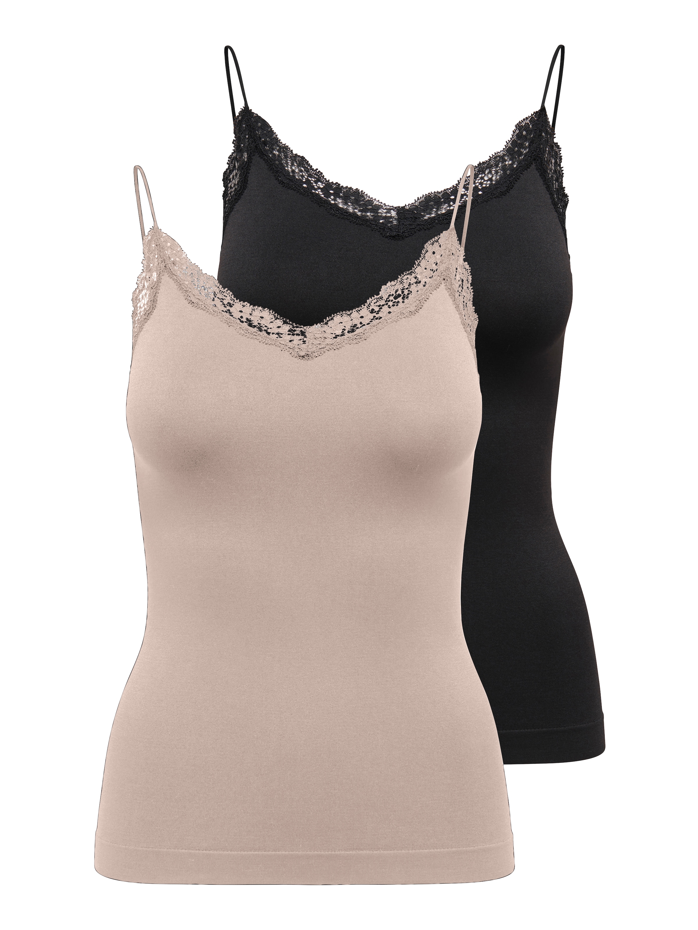 ONLY Trägertop "ONLVICKY LACE BASIC 2-PACK SEAMLESS TOP", (Packung, 2 tlg.) günstig online kaufen