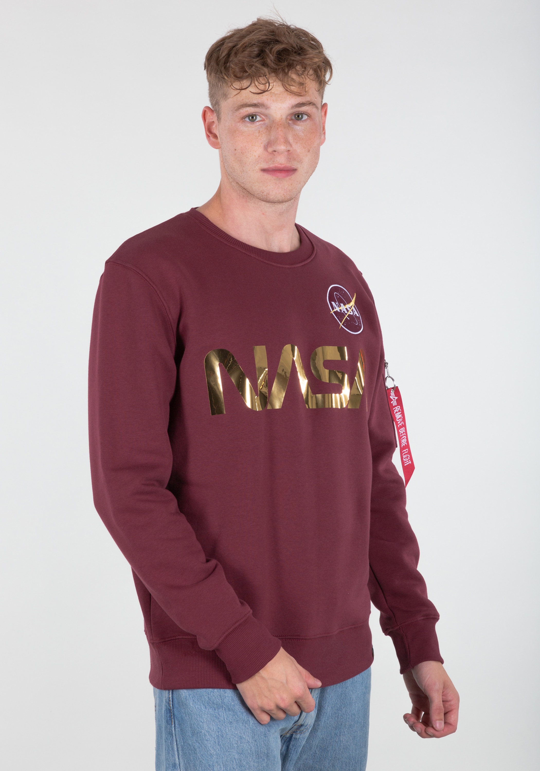 Alpha Industries Sweater "Alpha Industries Men - Sweatshirts NASA Reflective Sweater"