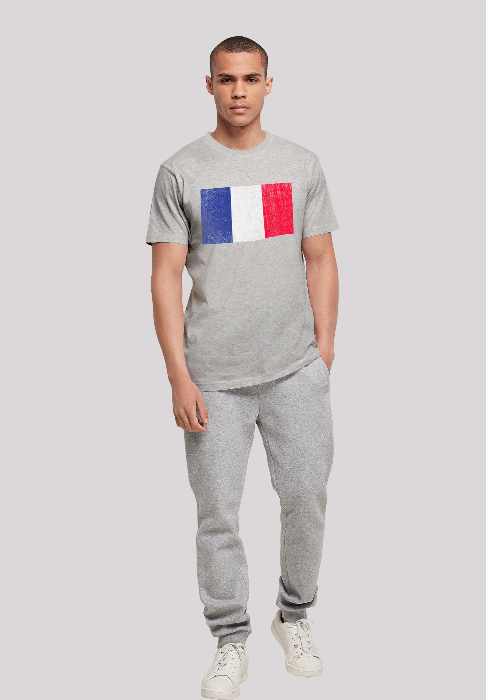 T-Shirt BAUR distressed«, Flagge France Friday | Print F4NT4STIC »Frankreich Black
