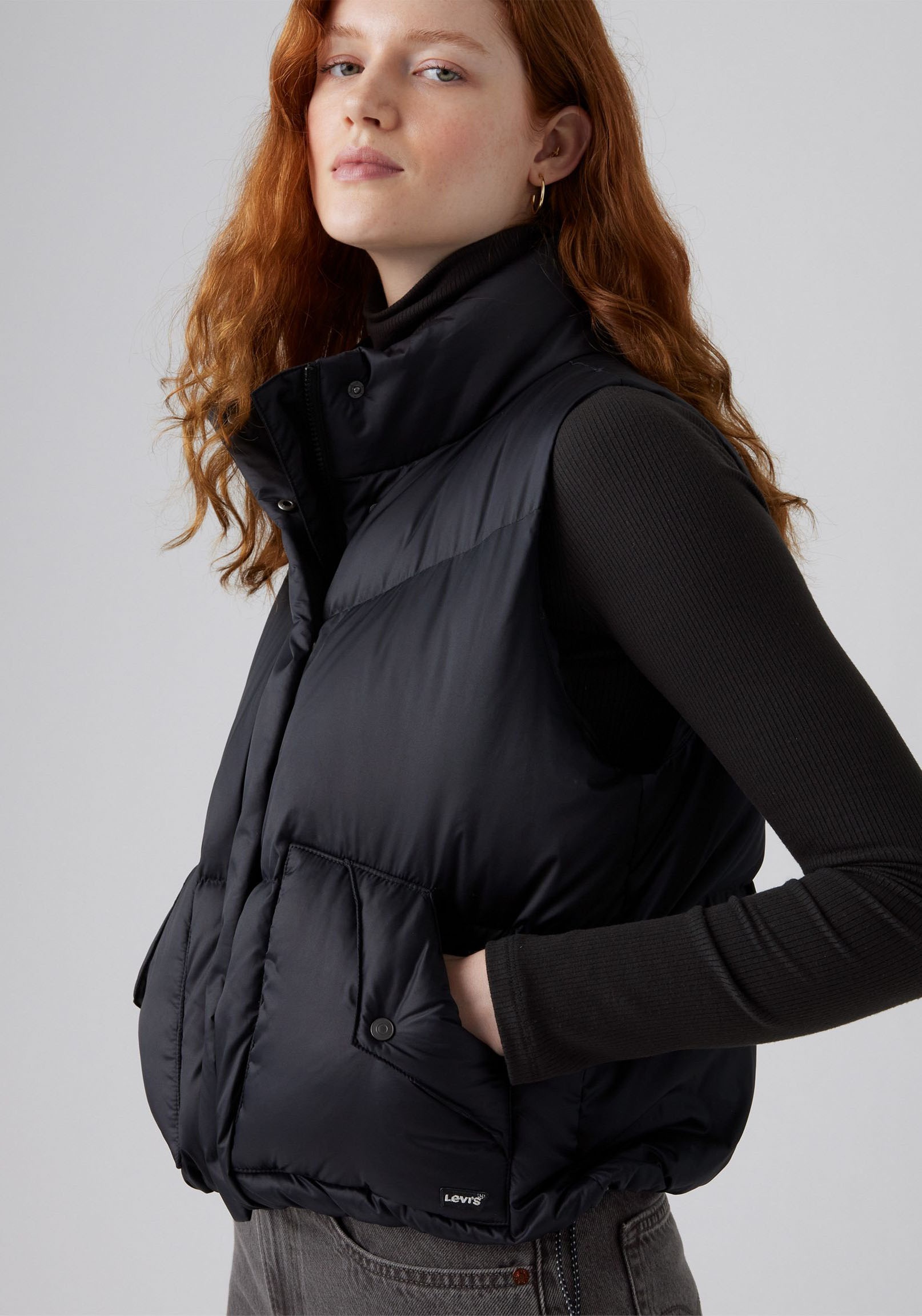 Levi's® Steppweste »WESTERN«, Pflegeleichtes, wärmendes Material