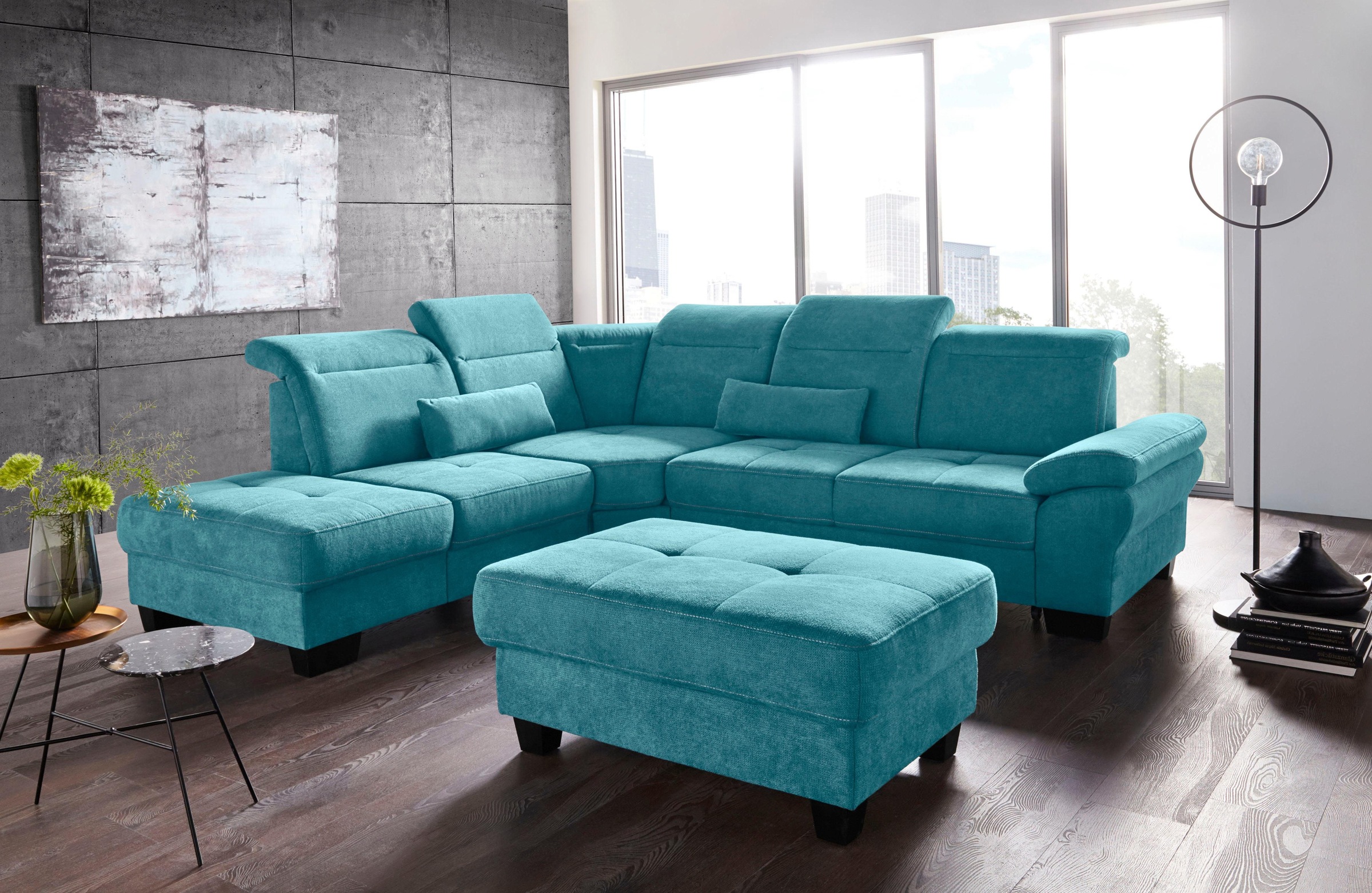 Ecksofa »Cornwall L-Form«, incl. Sitztiefenverstellung, mit Bettfunktion und...