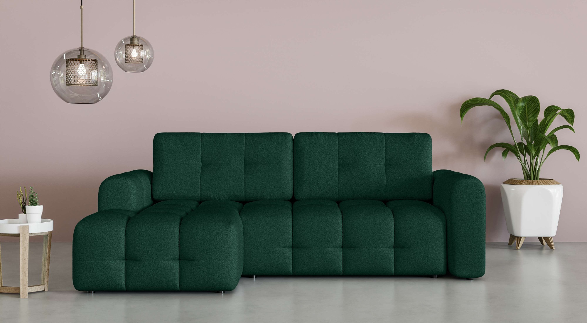 OTTO home Ecksofa "Manilla, wahlweise mit Bettfunktion, B/T/H 265/170/91 cm günstig online kaufen