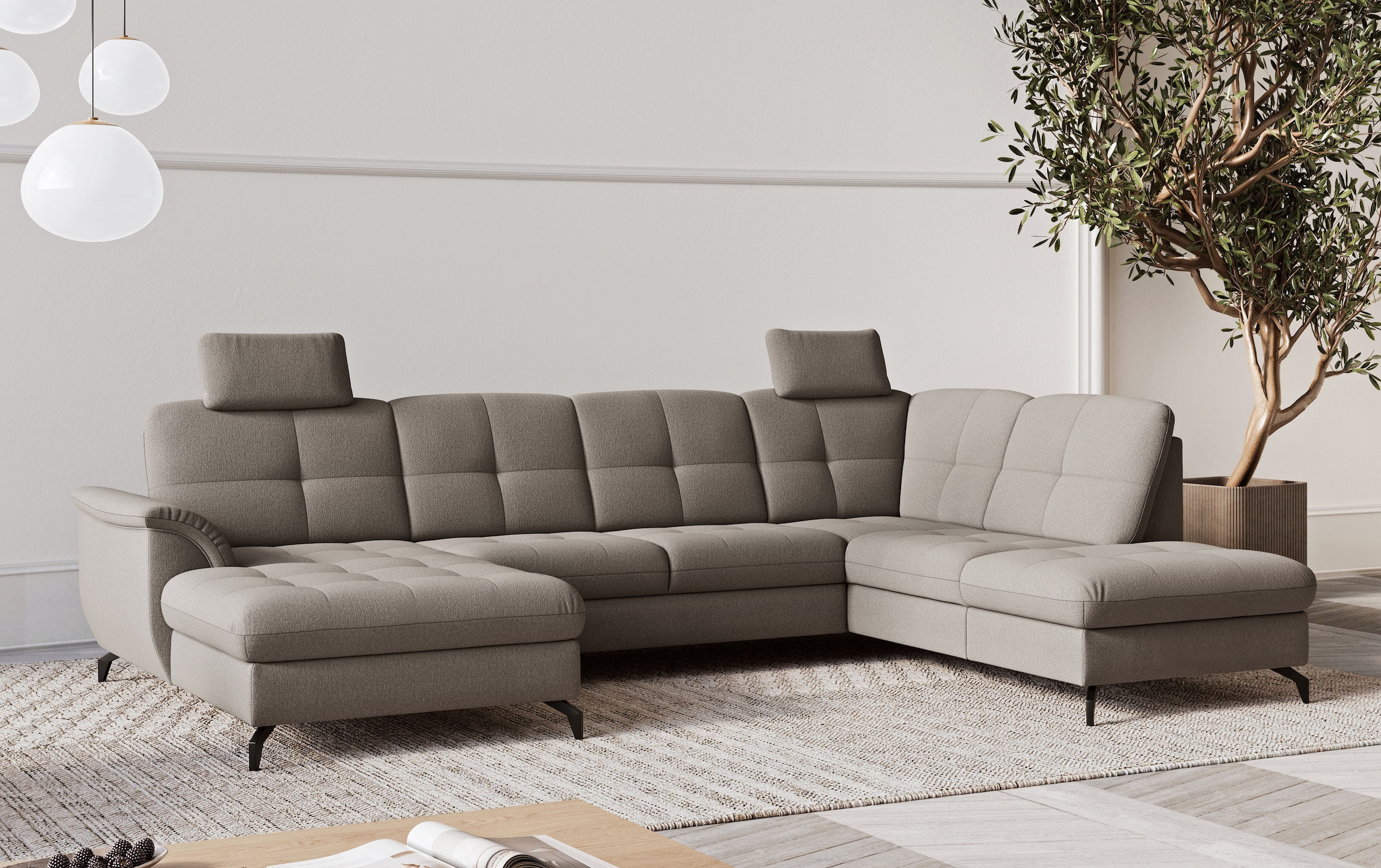 sit&more Wohnlandschaft "Zora" wahlweise mit Schlaffunktion und Bettkasten