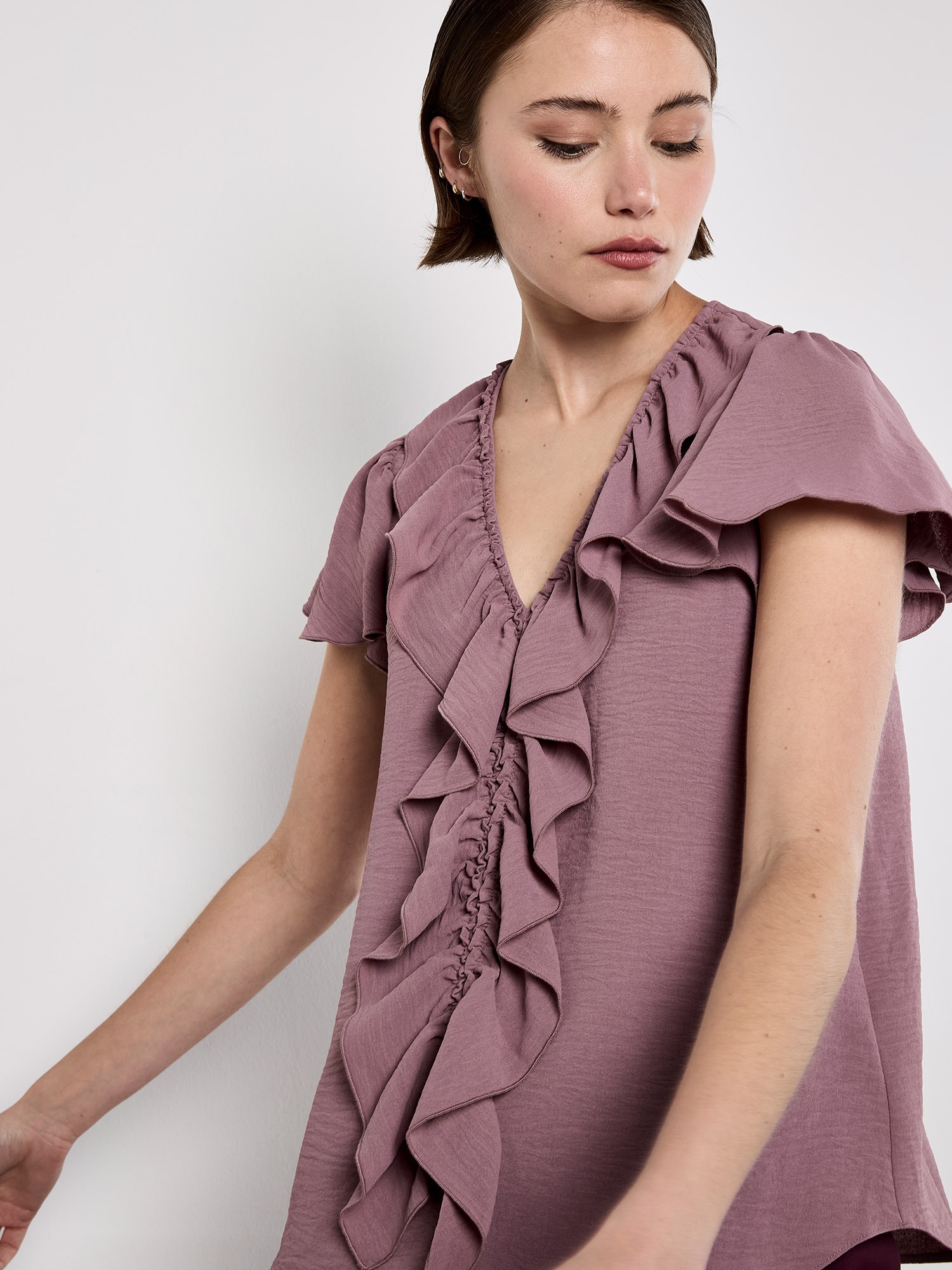 Apricot Klassische Bluse »Top« mit Rüschen und Engelsärmeln