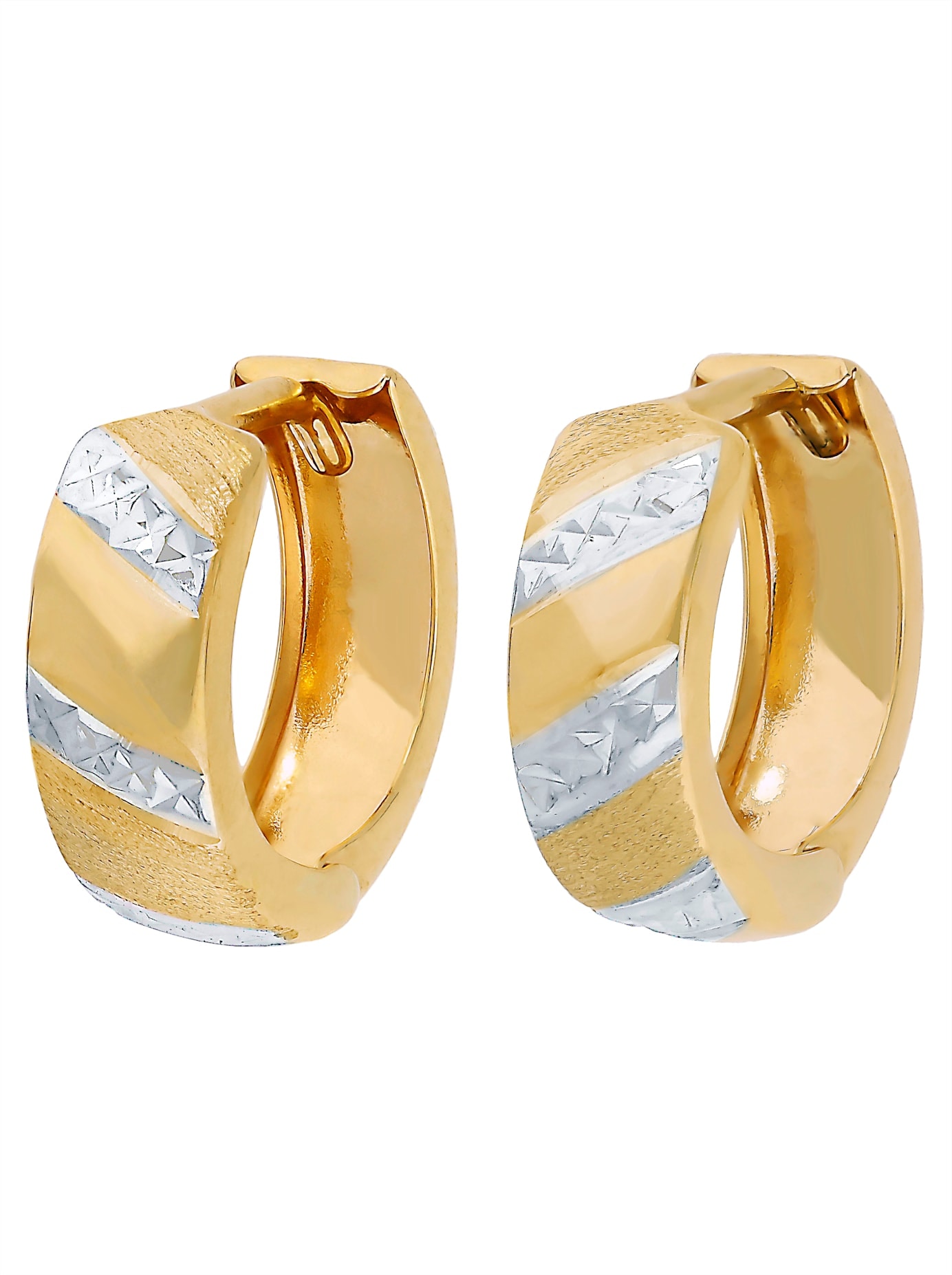 Lady Hoop Earrings Yellow Gold 3