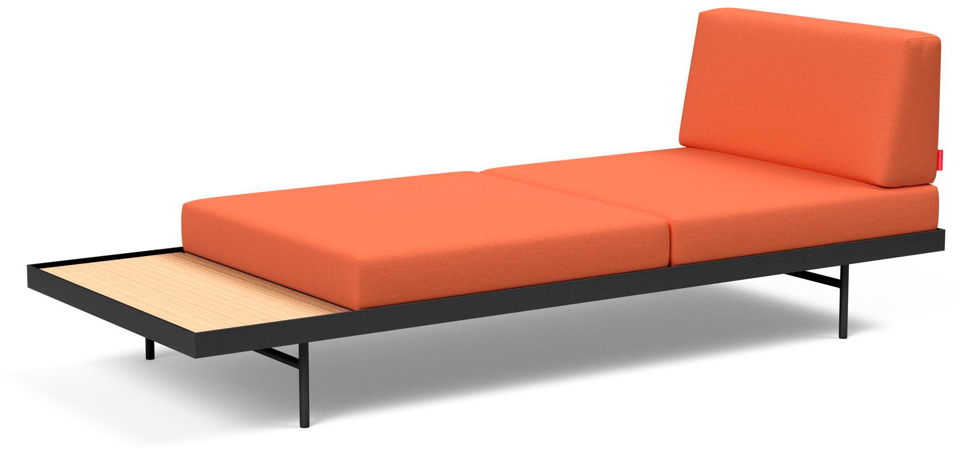 INNOVATION LIVING ™ Relaxliege »Puri Designcouch, innovativ und elegant, Solitärmöbel, Daybed«, Daybed mit integrierter Holzablage, hoher Sitz- und Liegekomfort