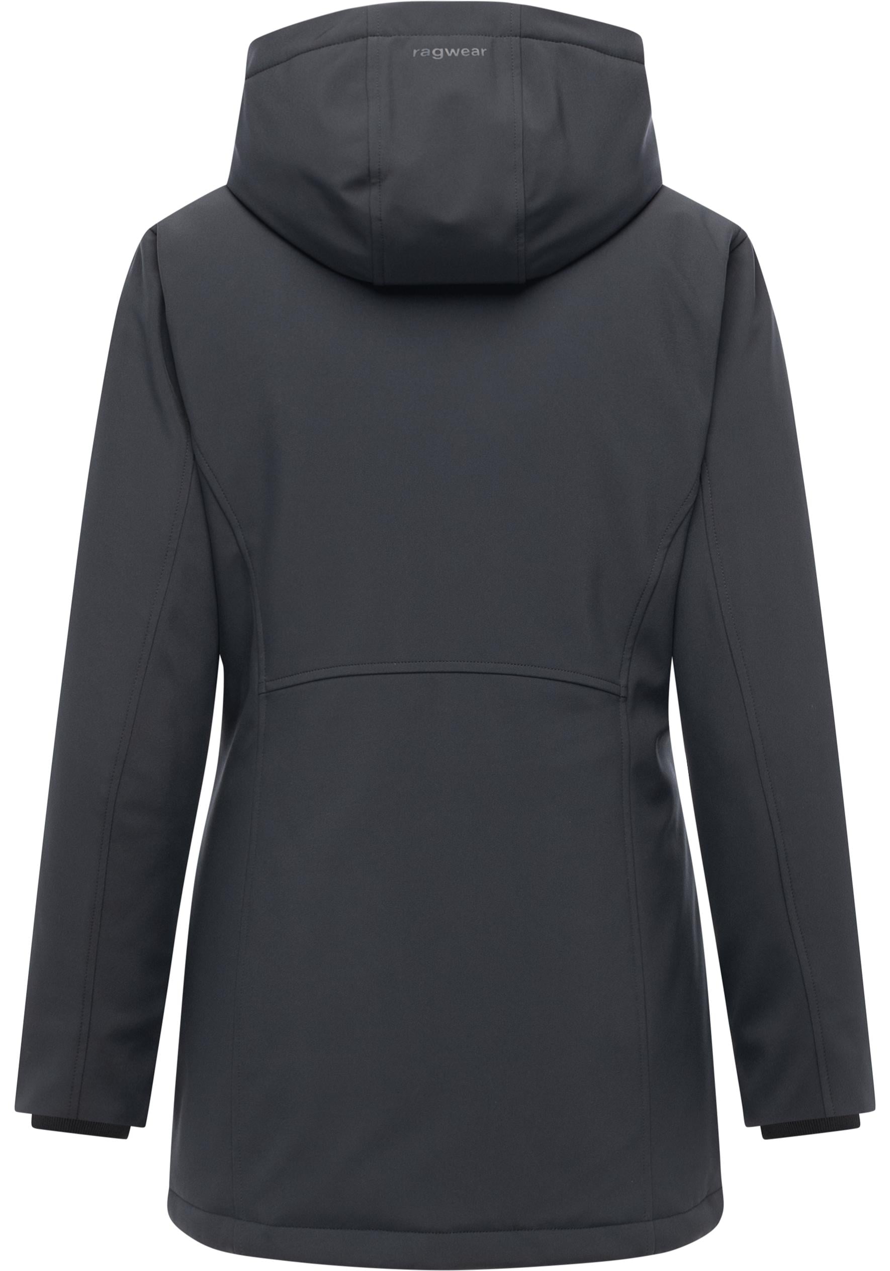 Ragwear Softshellmantel »Navanuti« Wasserdichter Übergangsmantel mit Kapuze