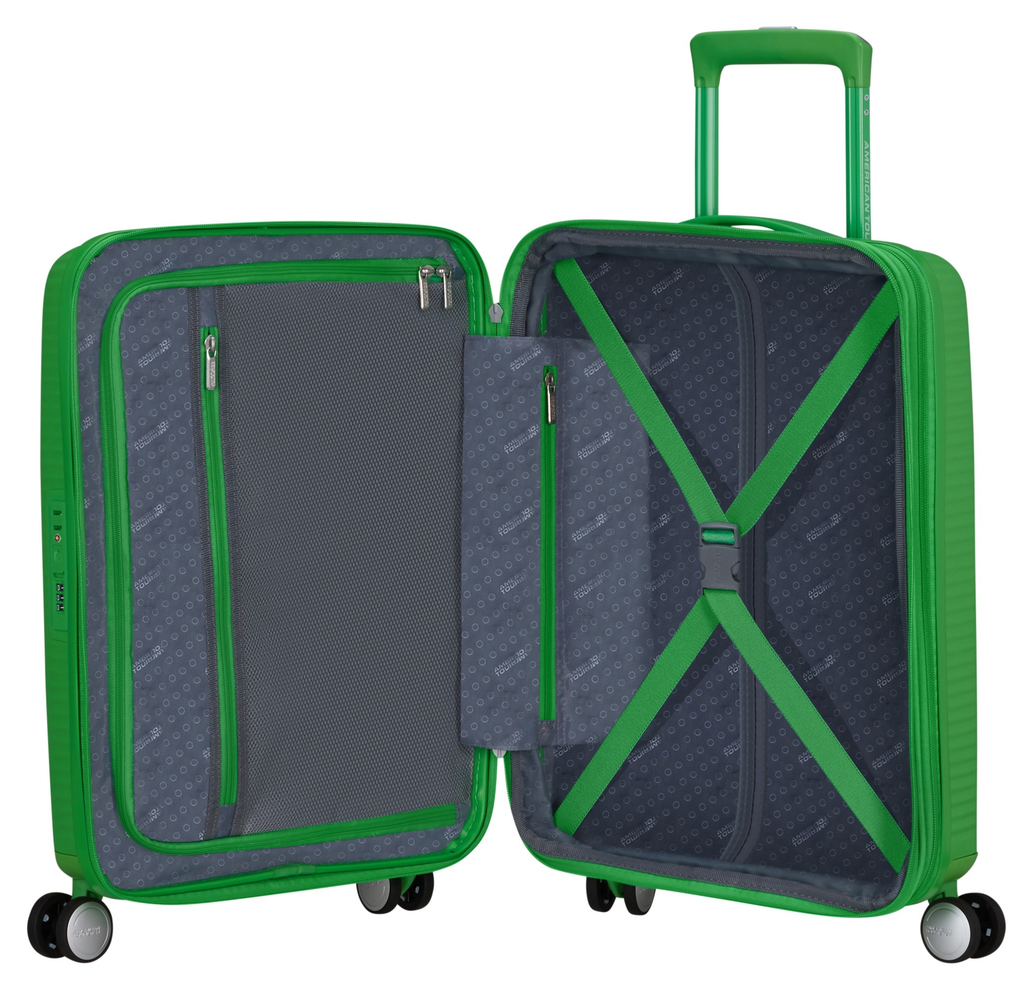 American Tourister® Hartschalen-Trolley »SOUNDBOX 55«, 4 Rollen, Koffer Reisegepäck Handgepäck-Koffer TSA-Zahlenschloss