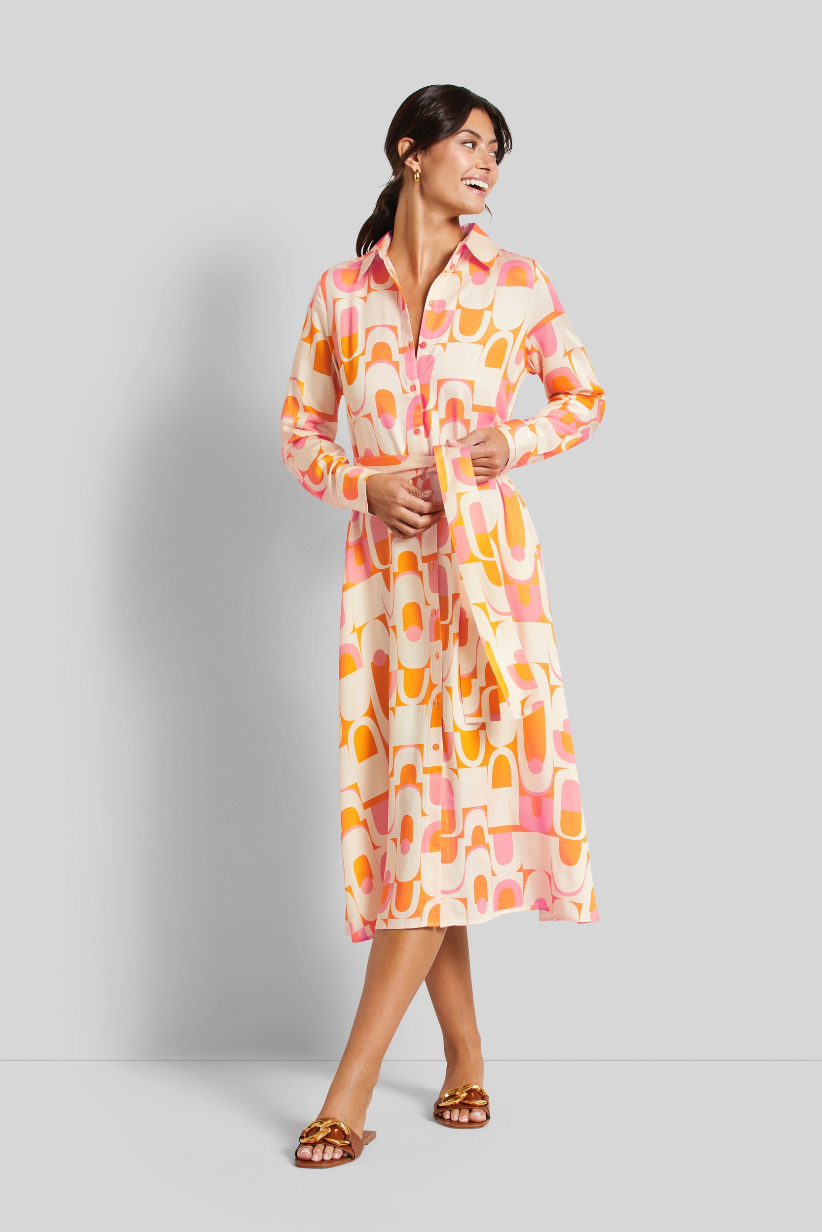 bugatti Blusenkleid, mit Bindegürtel