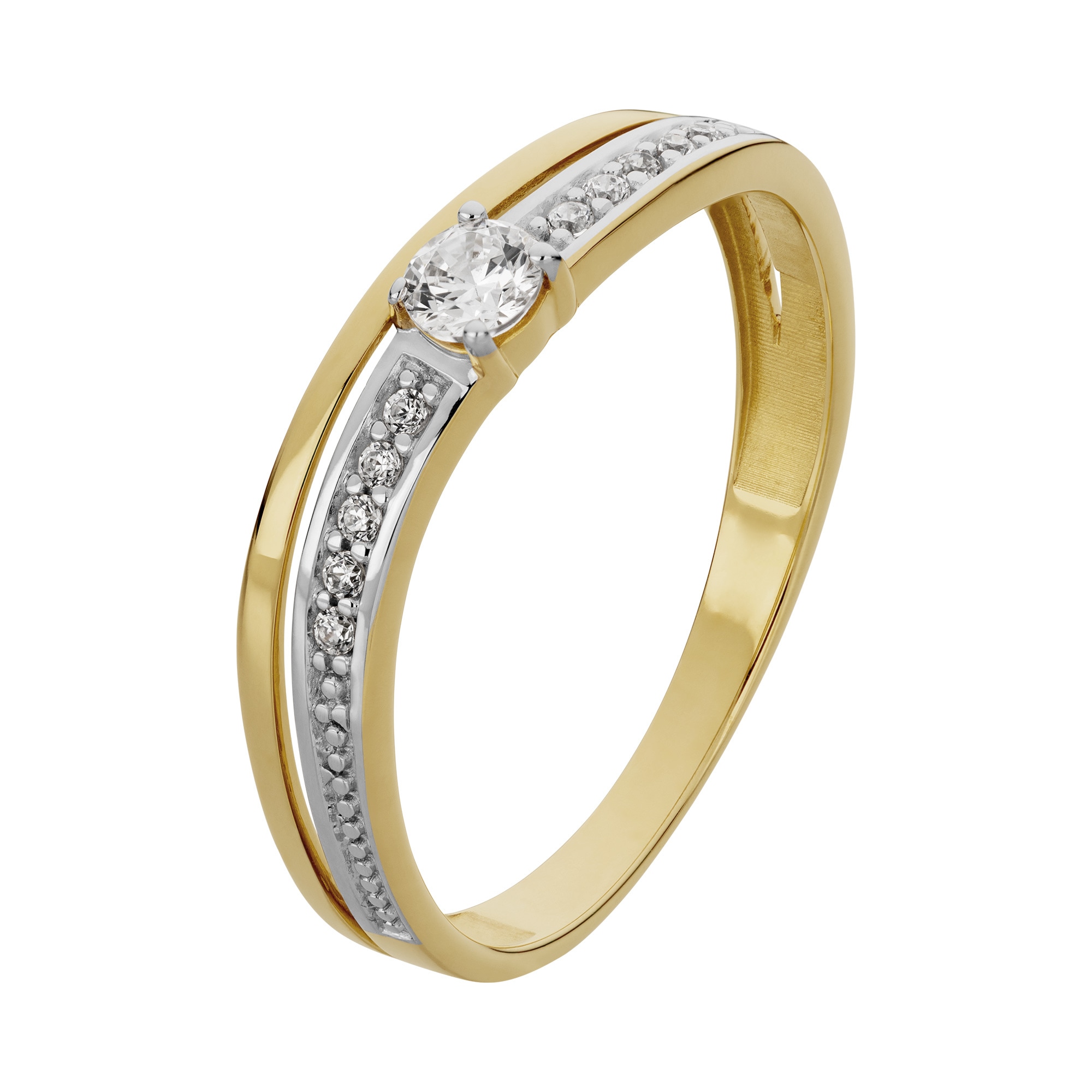 Orolino Fingerring »333/- Gelbgold glanz synth. Zirkonia«