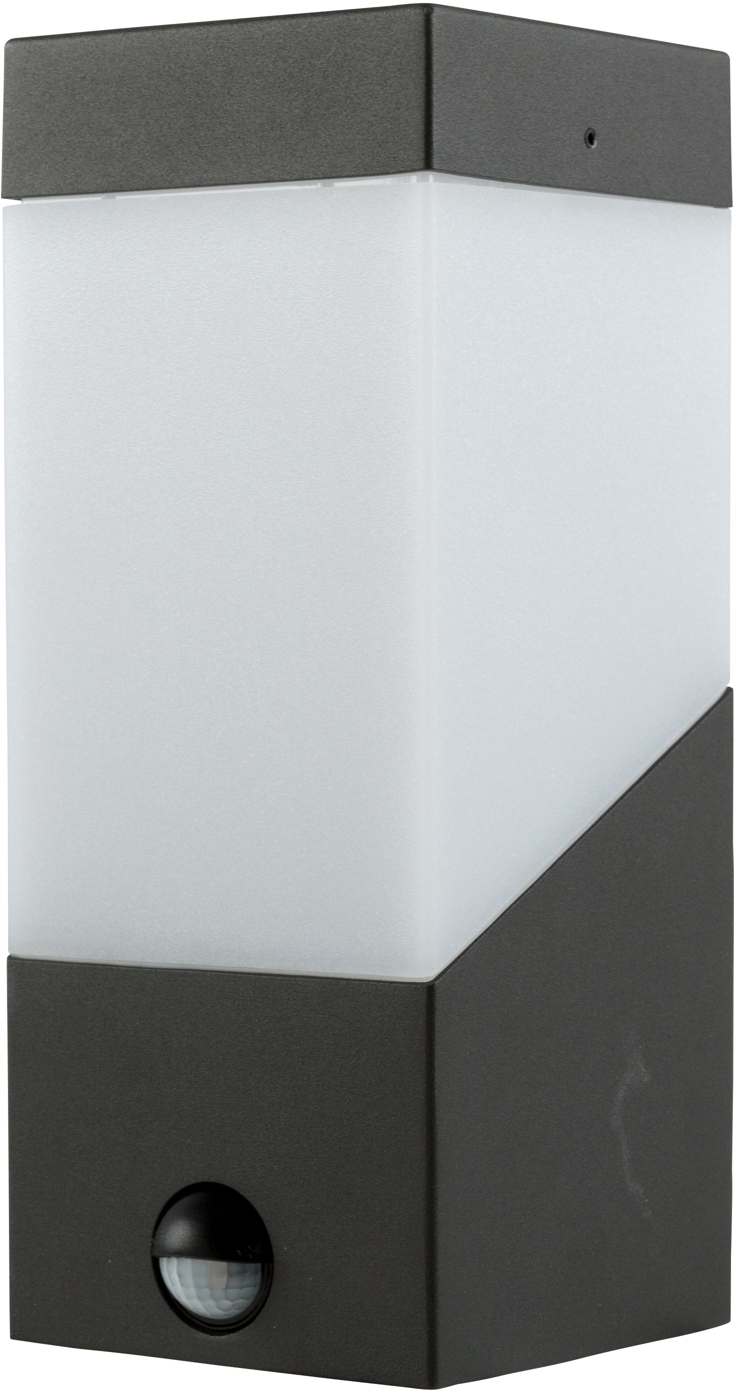 Außen-Wandleuchte HEITRONIC, B:10cm H:24,3cm T:11,5cm, grau, Leuchten, "Madeleine", Wandlampe, Außenlampe,matter Rundum-Lichtaustritt, mit