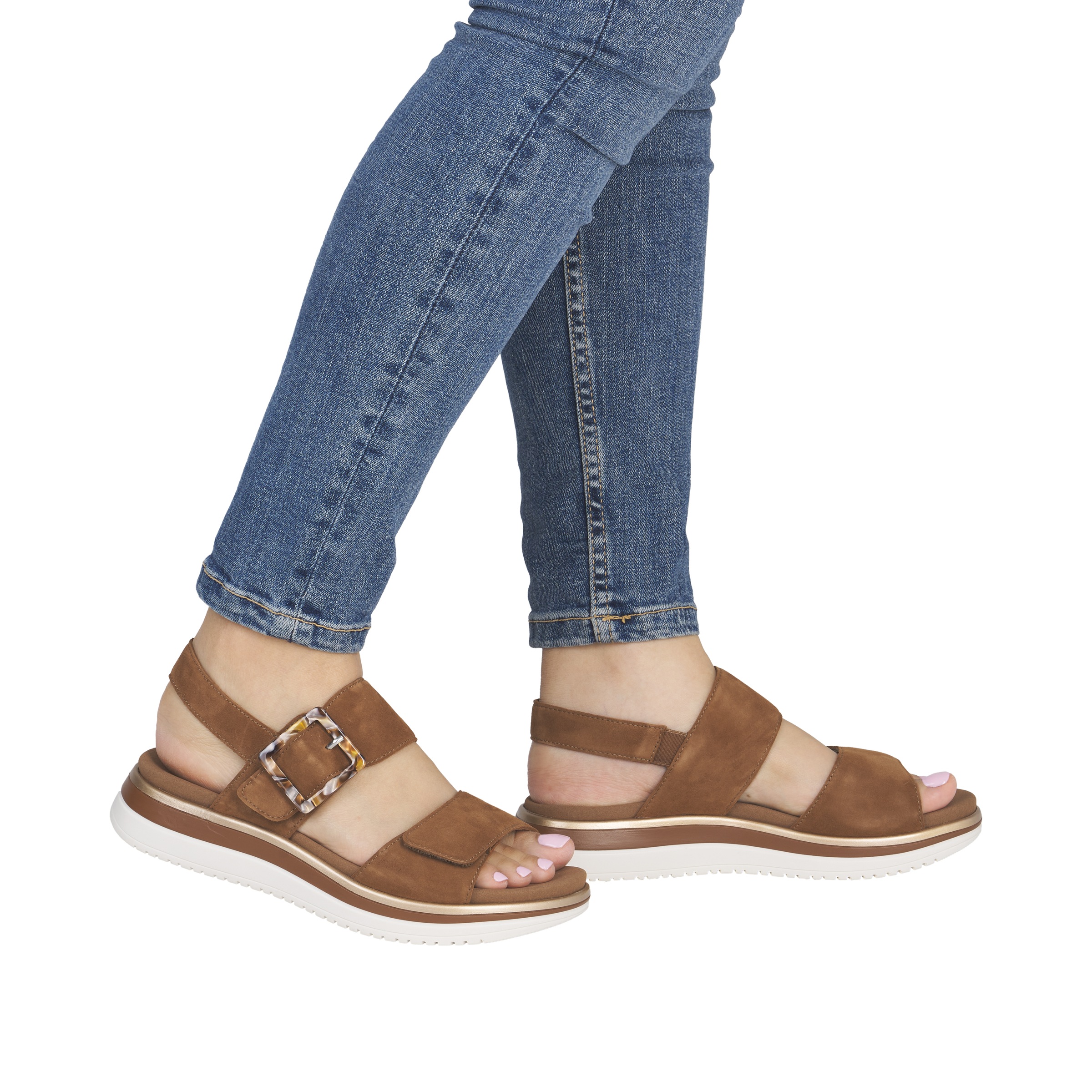 Remonte Plateausandale  Sommerschuh, Sandalette, Klettschuh mit Lite ´n Soft-Ausstattung