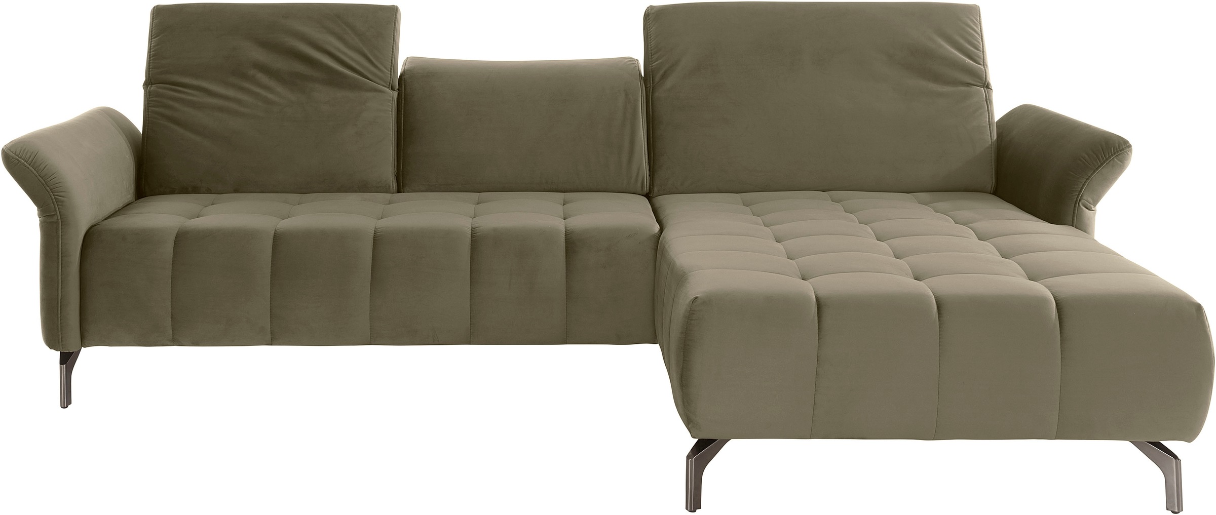 Home affaire Ecksofa "Fresh L-Form" Federkern, wahlweise Kopfteilverstellun günstig online kaufen