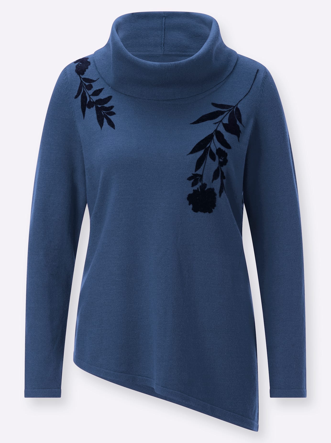 Lady Rollkragenpullover Blau 38 3