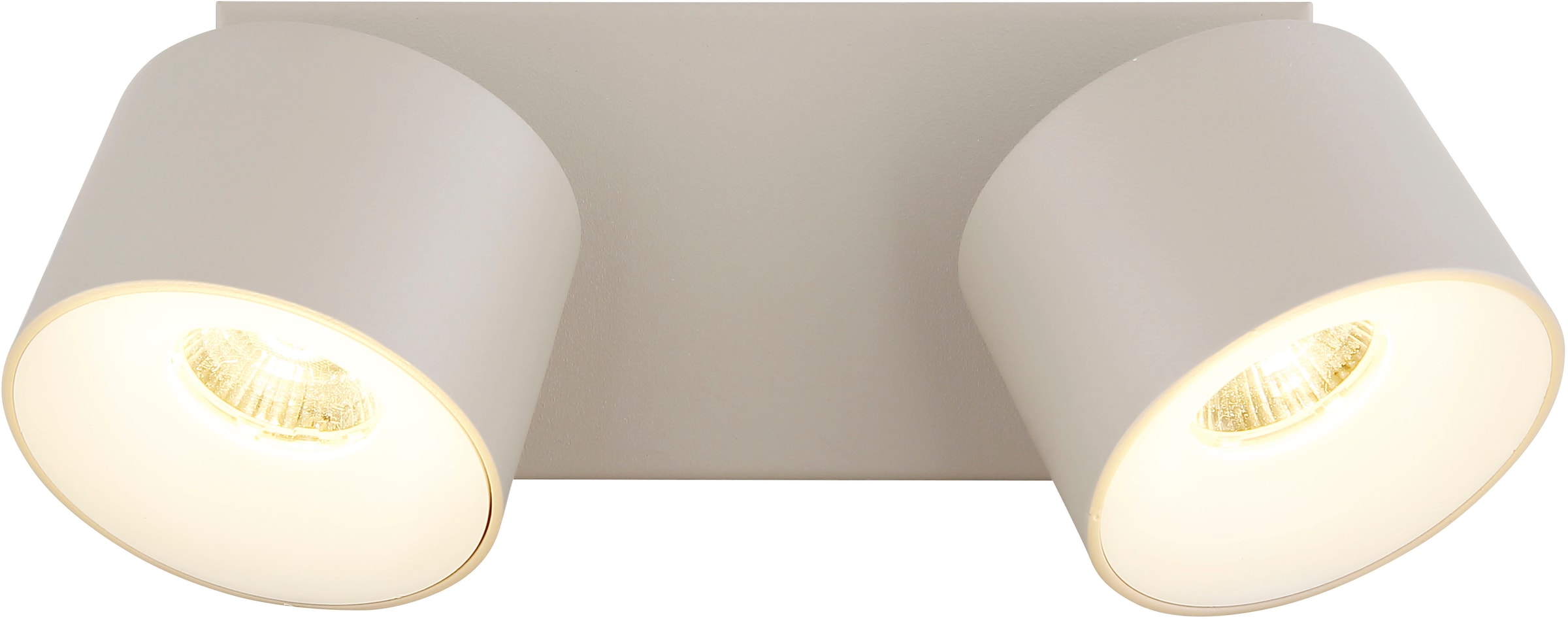 GLOBO LIGHTING LED Deckenspot »RAE« LED-Modul 1 Stk. Warmweiß LED Strahler Sand, Aluminium/Opal, dreh-/schwenkbar, LED 6W