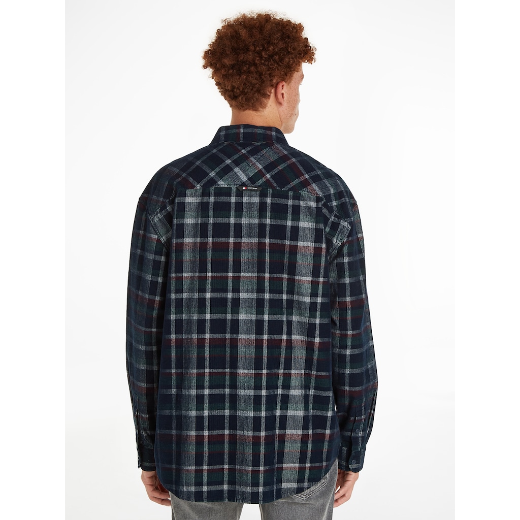 Tommy Jeans Karohemd »TJM RLX CHECK CORDUROY SHIRT«, mit Brusttasche