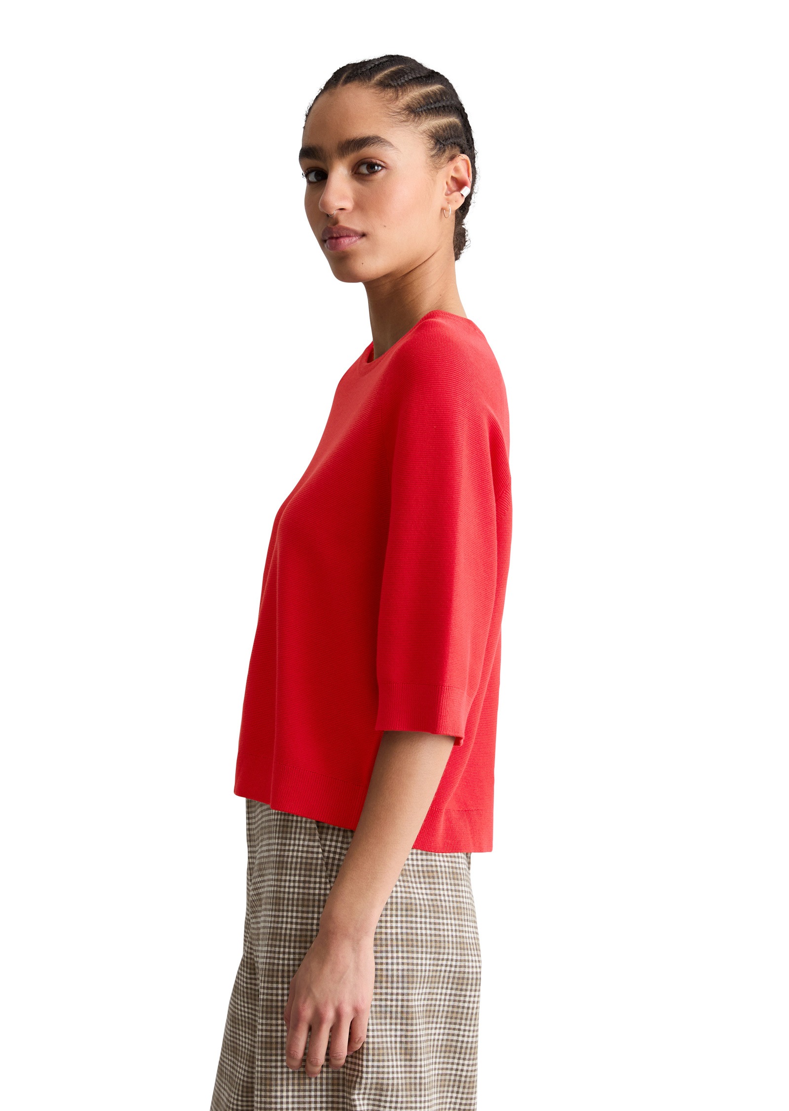 Marc OPolo DENIM Strickpullover "aus kompaktem Baumwollgarn" günstig online kaufen