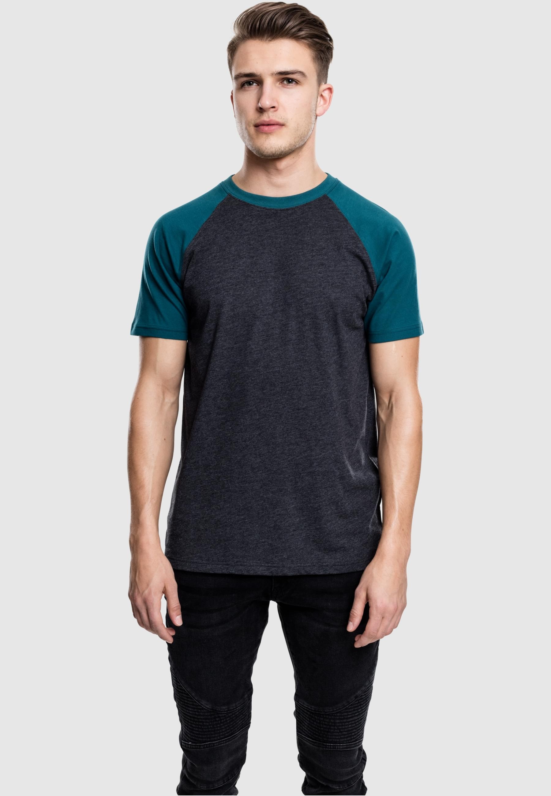 URBAN CLASSICS T-Shirt »Urban Classics Herren Raglan Contrast Tee«, (1 tlg.)
