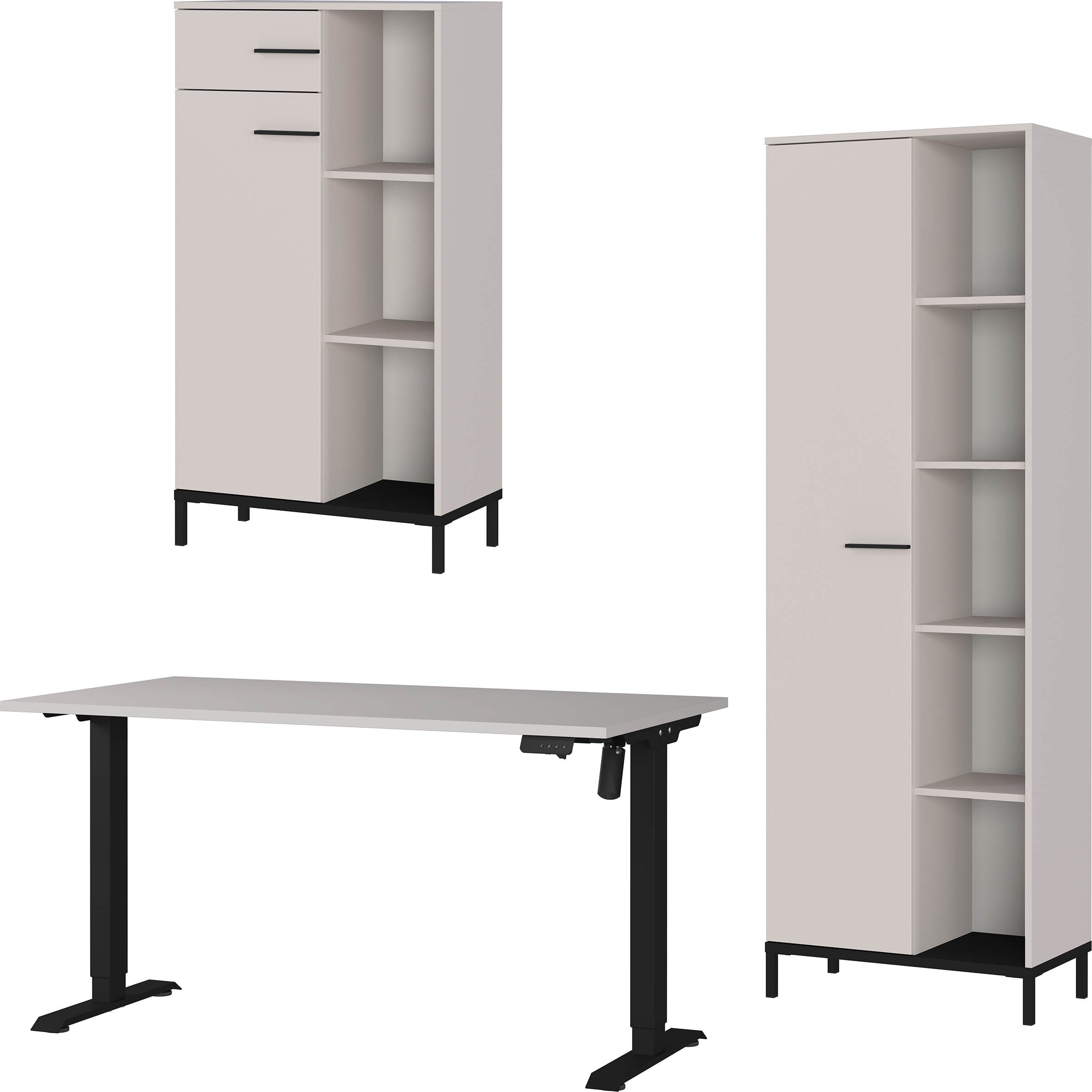GERMANIA Büromöbel-Set "GW-Rovigo" 3 Stk. tlg. Schreibtisch elektrisch höhe günstig online kaufen