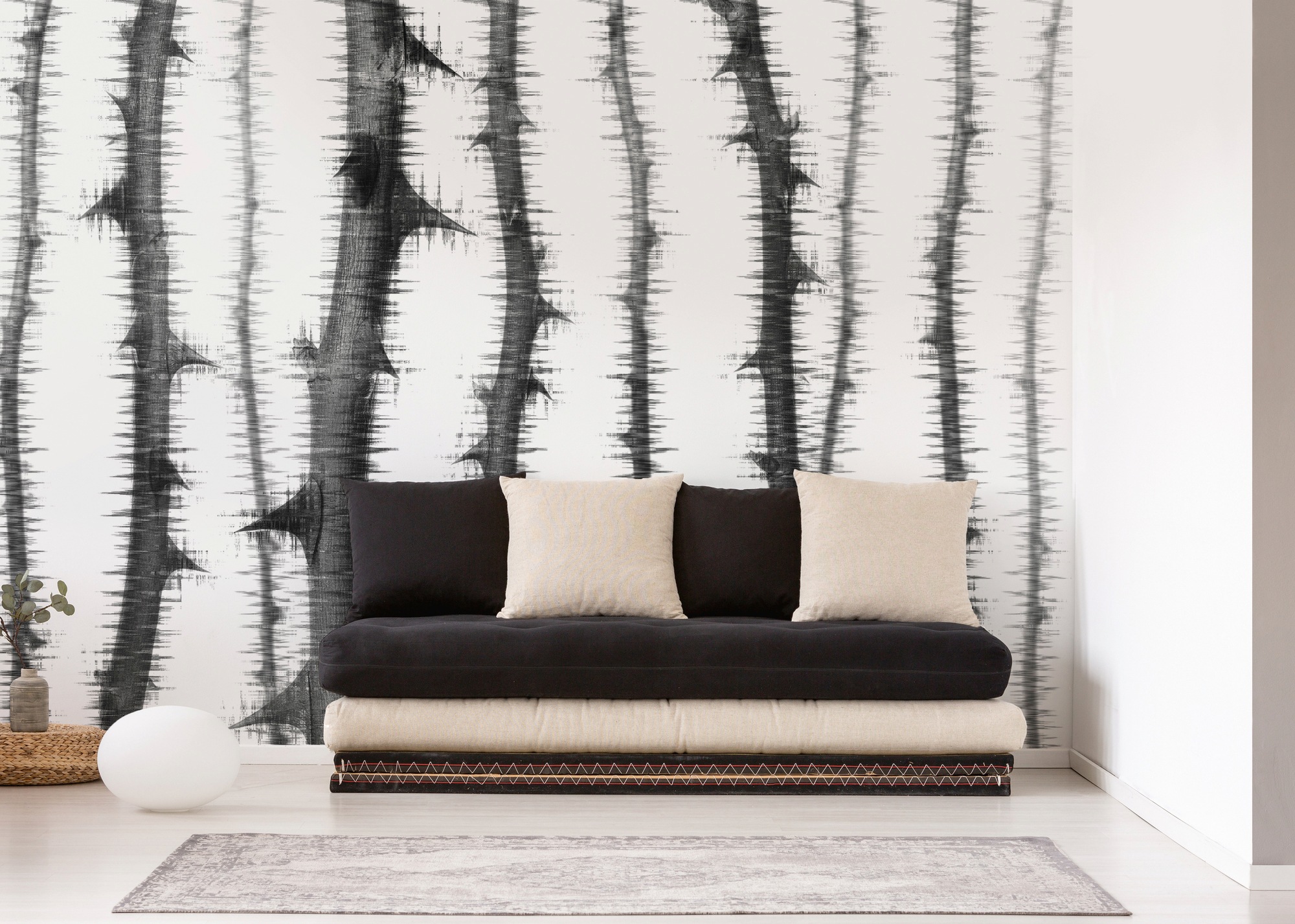 Architects Paper Fototapete »Atelier 47 Blurred Thorns 2«, floral, Vlies, Wand, Schräge, Decke