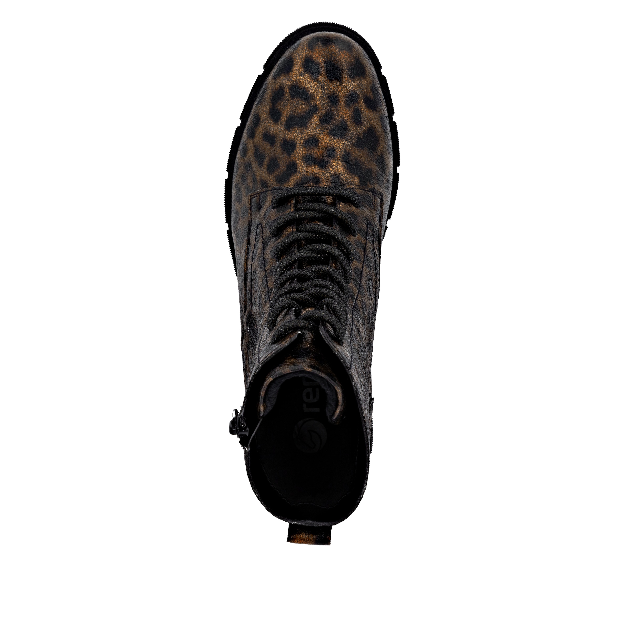 Remonte Schnürstiefelette, Schnürboots, Stiefelette, Profilsohle, mit Glitzer-Schnürsenkel
