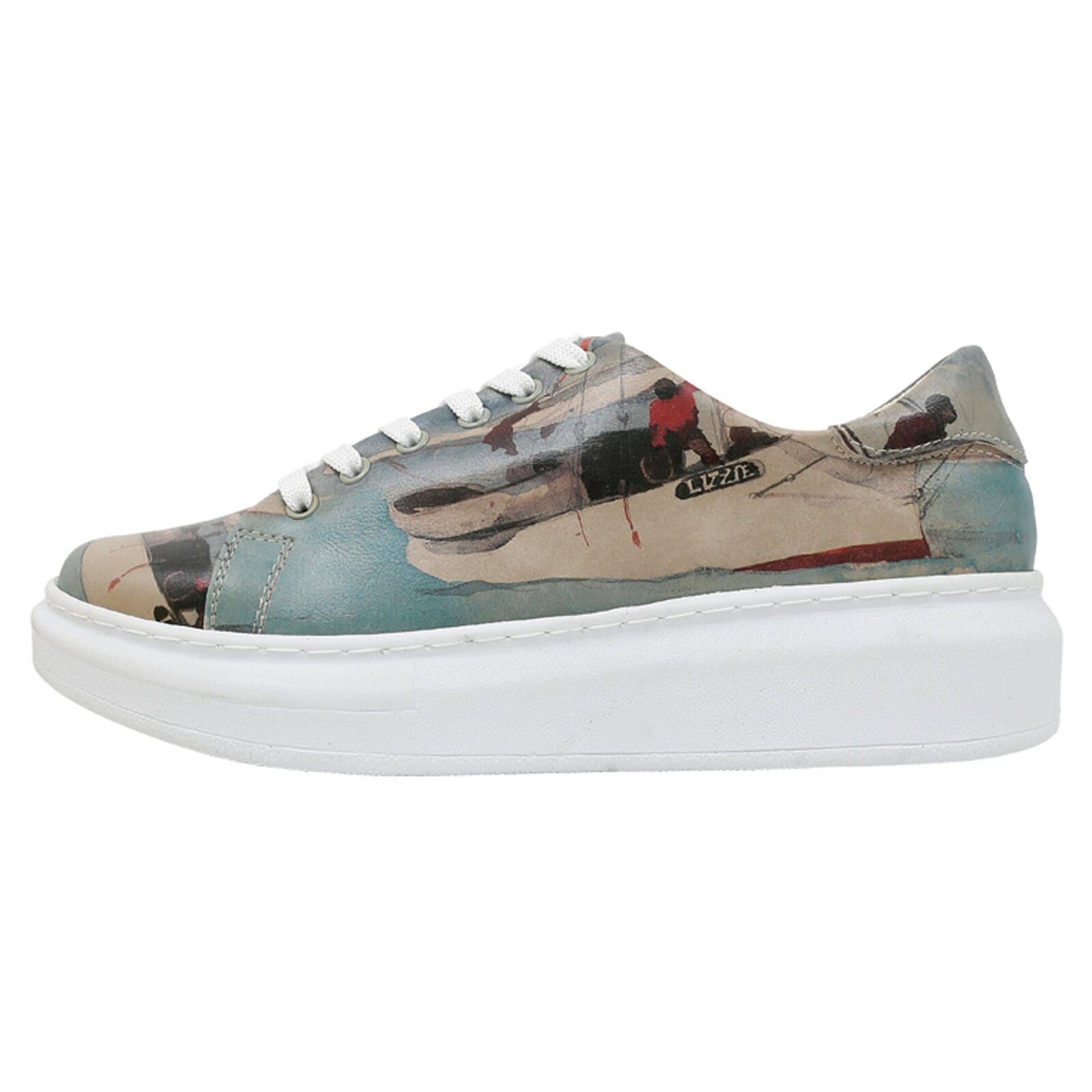 DOGO "Myra Low-Top Sneaker Smell The Flowers Damen Sneaker, Myra" Handgefertigt