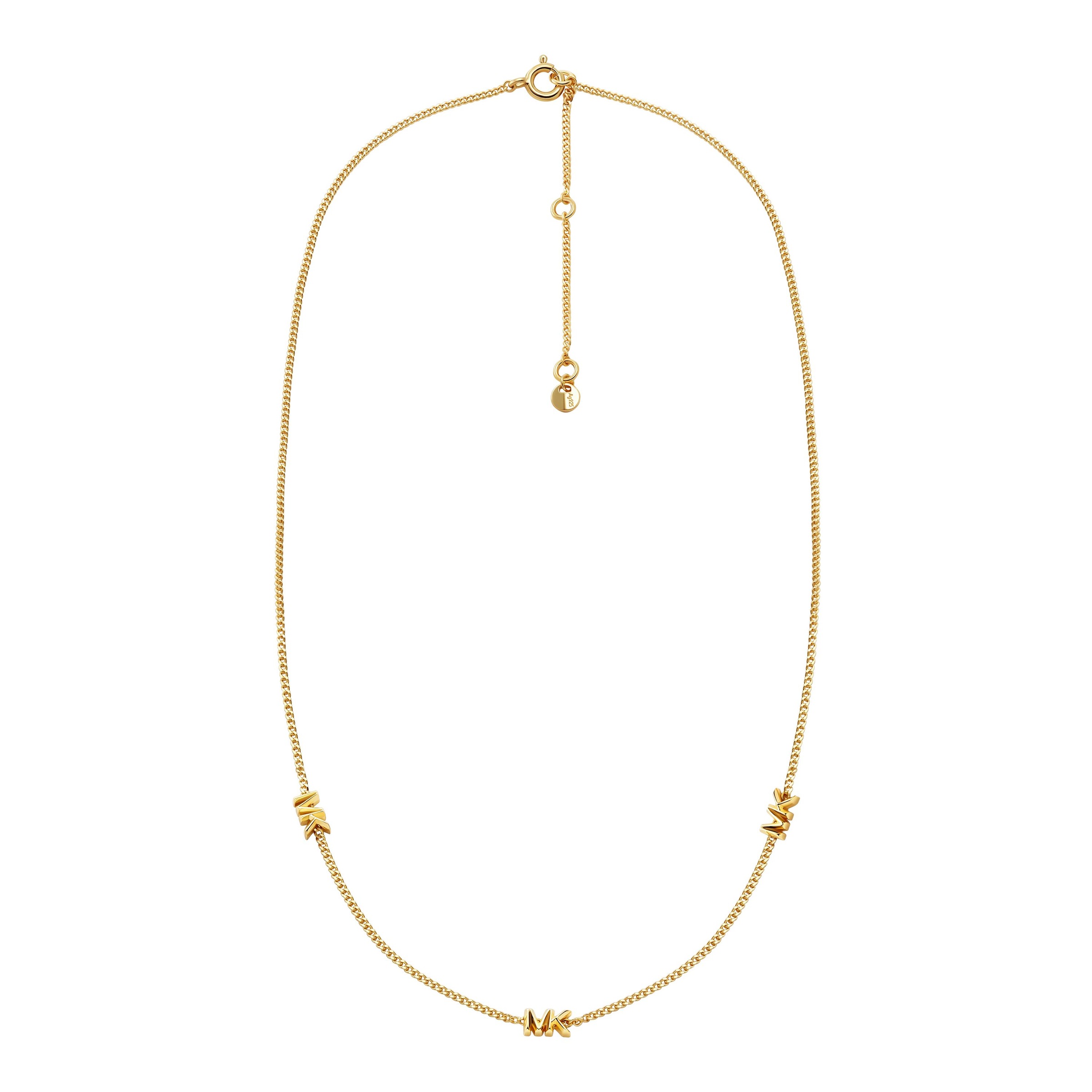 "Kette ohne Anhänger MICHAEL KORS ""Schmuck Geschenk Silber 925 Halsschmuck PREMIUM"", gold (gelbgoldfarben), Halsketten, Damen, Silber 925