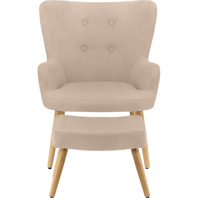 INOSIGN Sessel »Levent«, Hocker, in unterschiedlichen Bezugsqualitäten,  Sitzhöhe 40 cm bestellen | BAUR