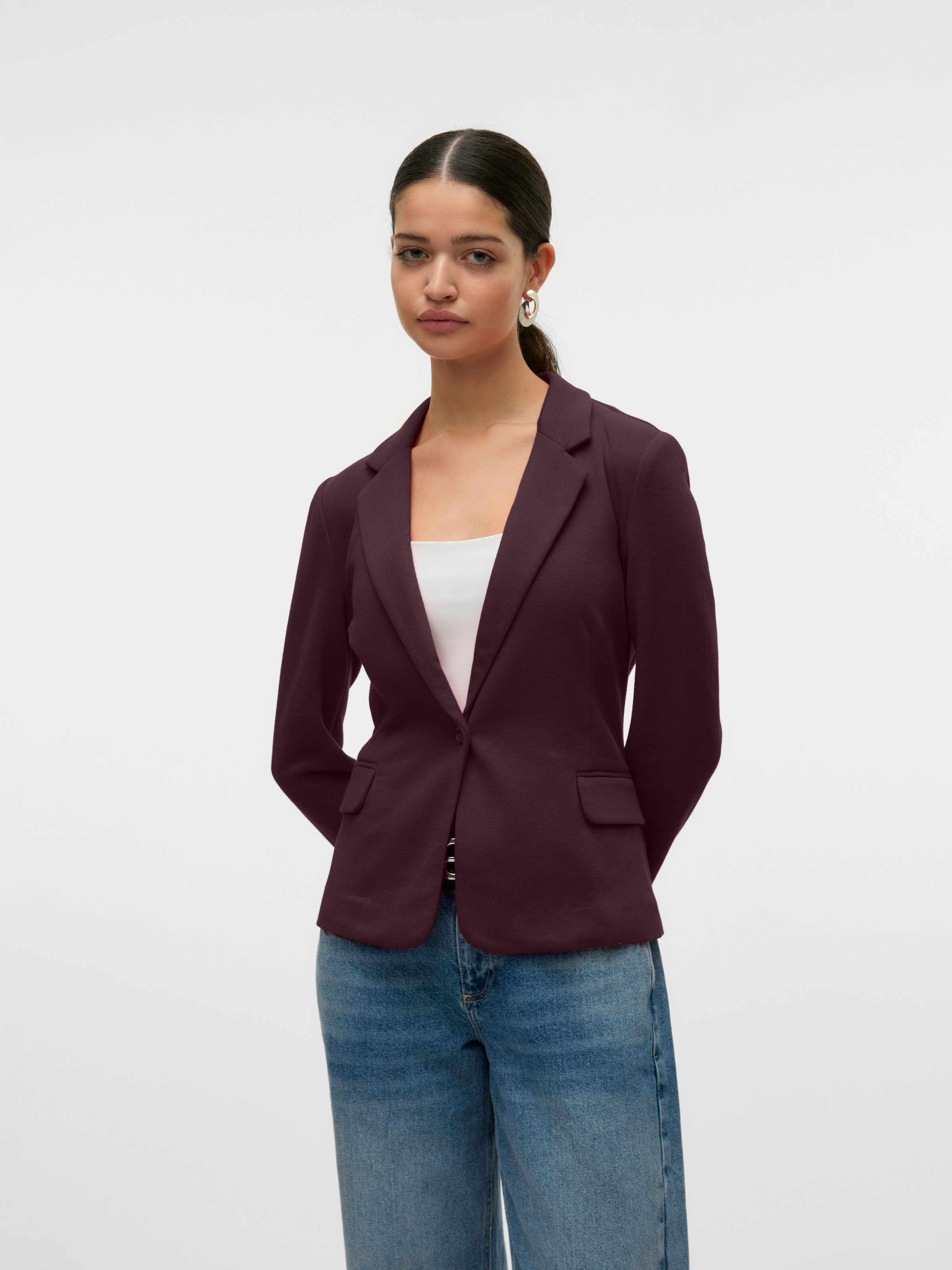 Vero Moda Jerseyblazer "VMJULIA LS BLAZER JRS NOOS", mit Knopfleiste günstig online kaufen