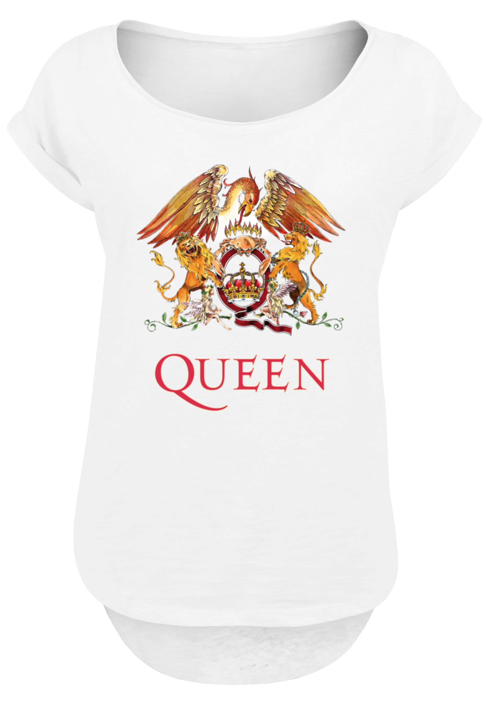 T-Shirt BAUR Rockband Black«, F4NT4STIC Classic bestellen »Queen Crest Print für |